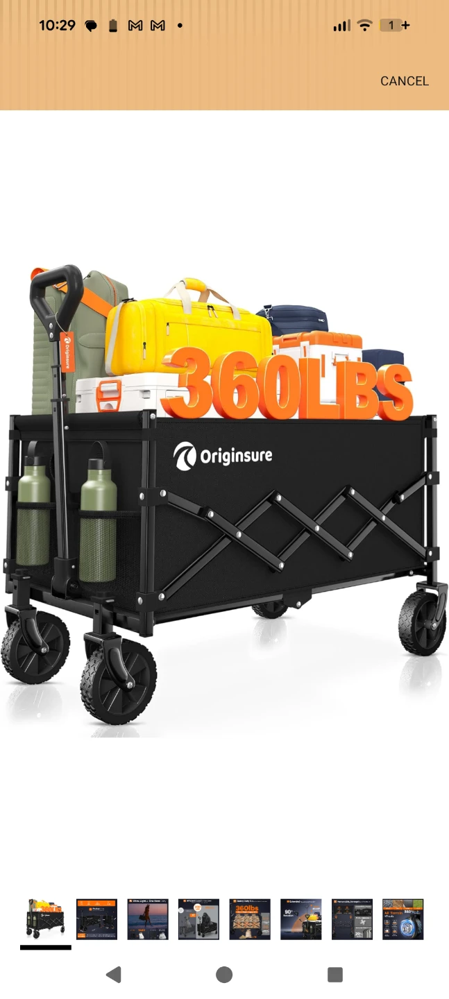 Originsure Collapsible Folding Utility Wagon