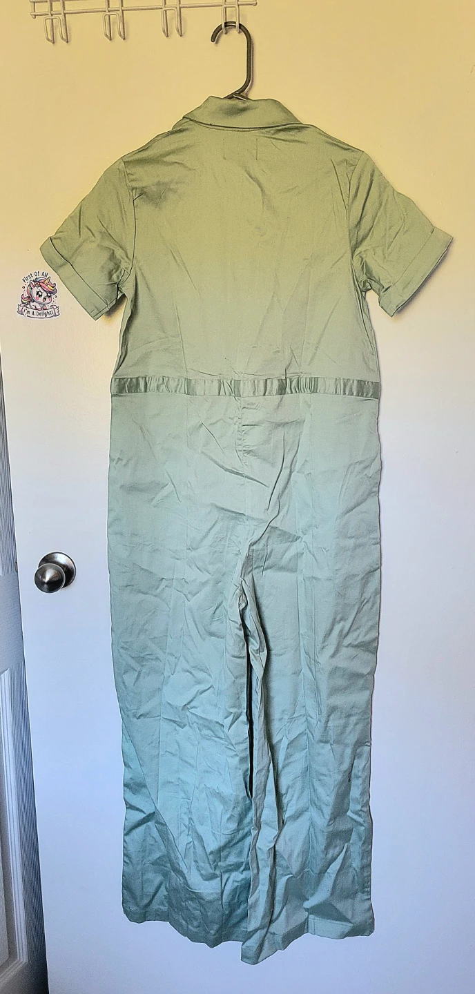 NEW ($175 retail) - Unsung Poetry - Sage Green Jumpsuit - Size L - photo 2