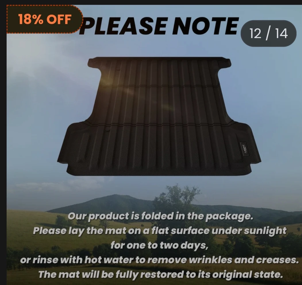 2019-2027 Ram 1500 Truck Bed Mat & Tailgate Mat brand new - photo 3