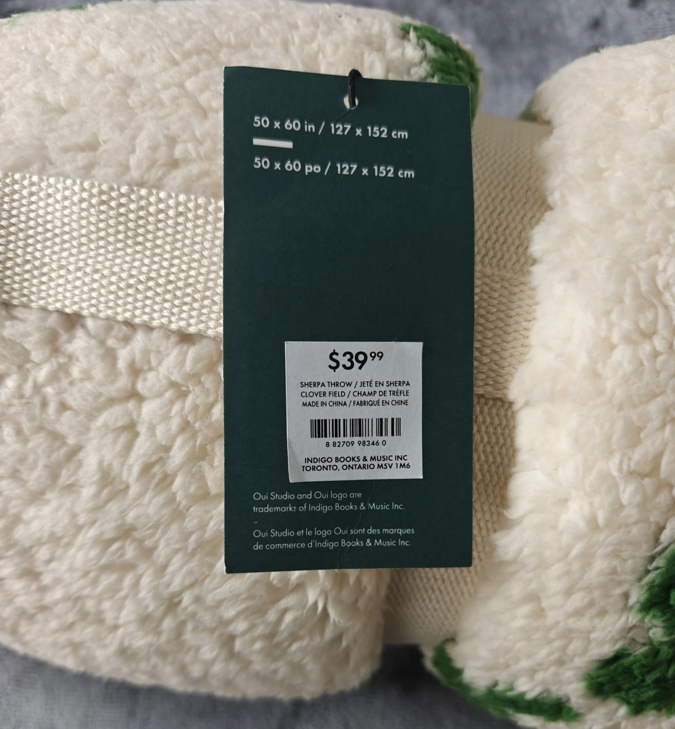 Oui Sherpa Throw Clover Field - photo 2