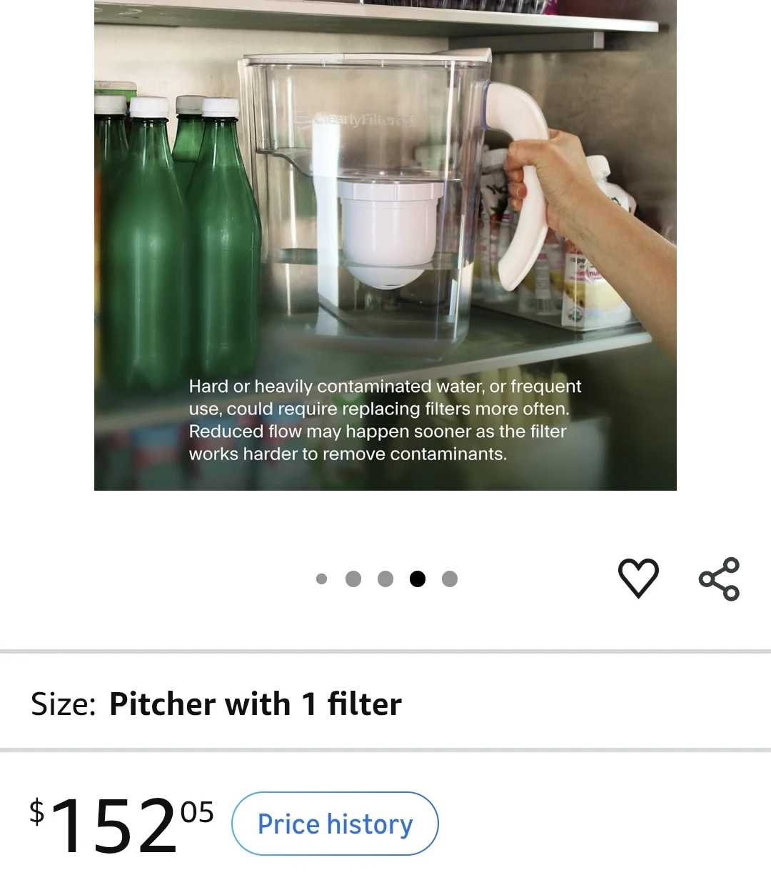 Clearly Filtered 10-Cup Water Pitcher - photo 5