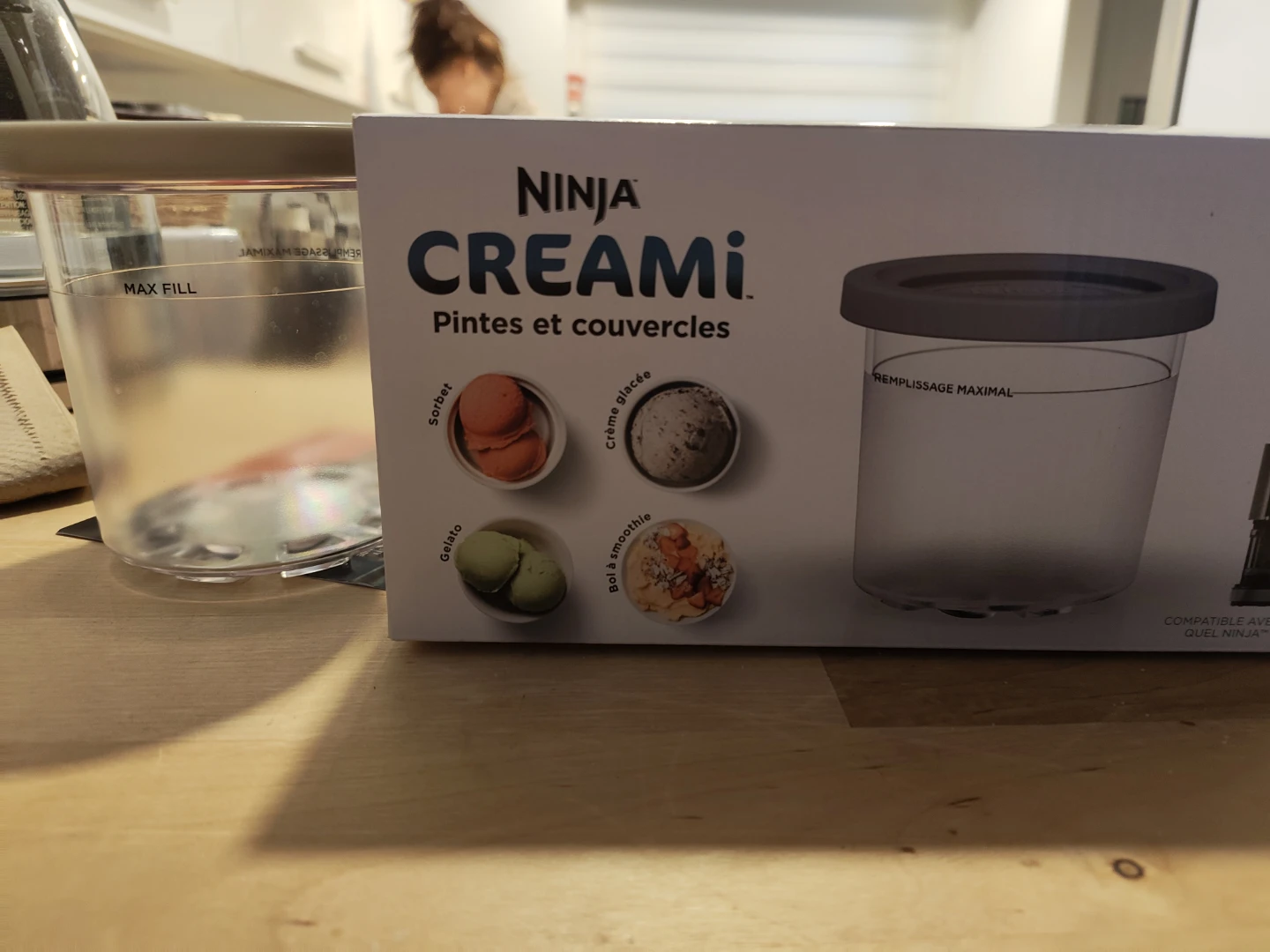 Ninja Creami Pint and Lid Set