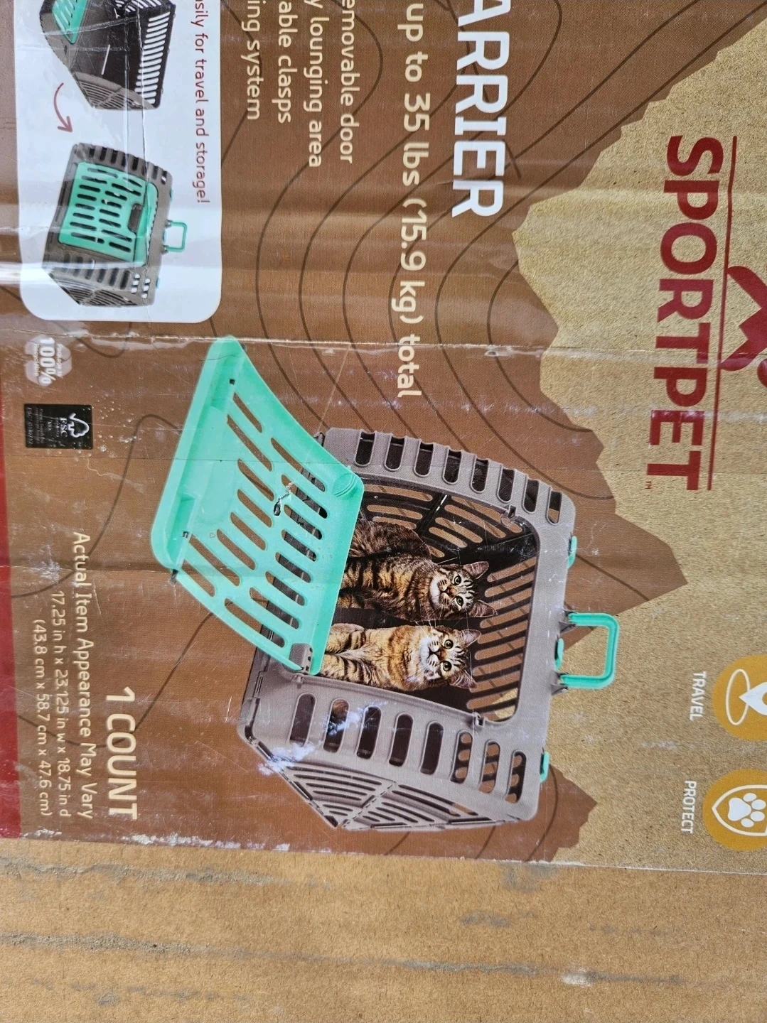 🏈SportPet Travel Carrier for Cats - photo 2