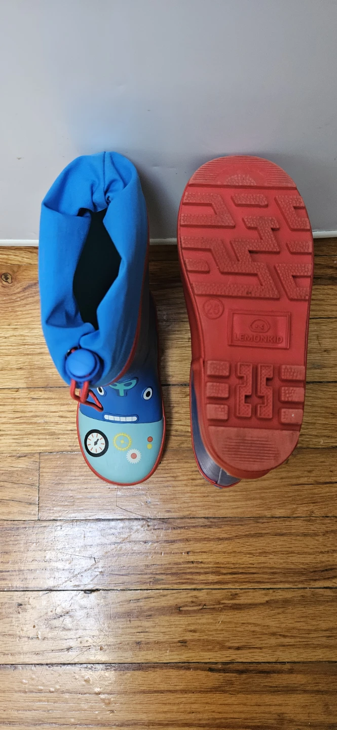 Lemonkid Kids Robot Rain Boots Size 25 - photo 2