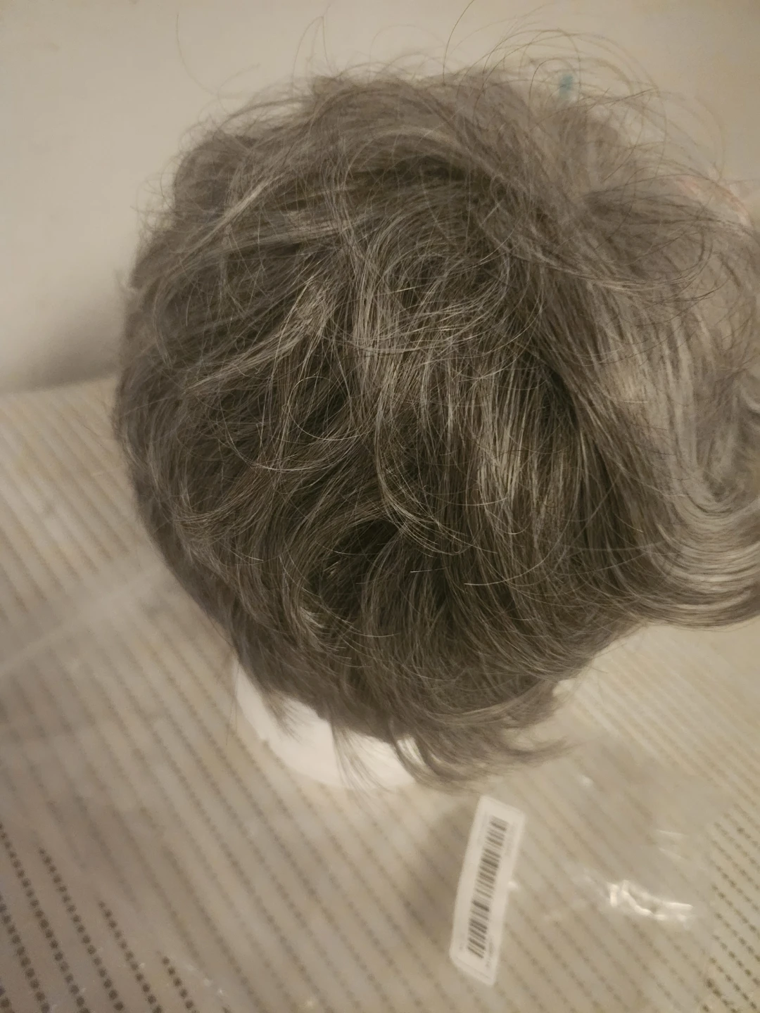 Light Grey Short Synthetic Wig - photo 2