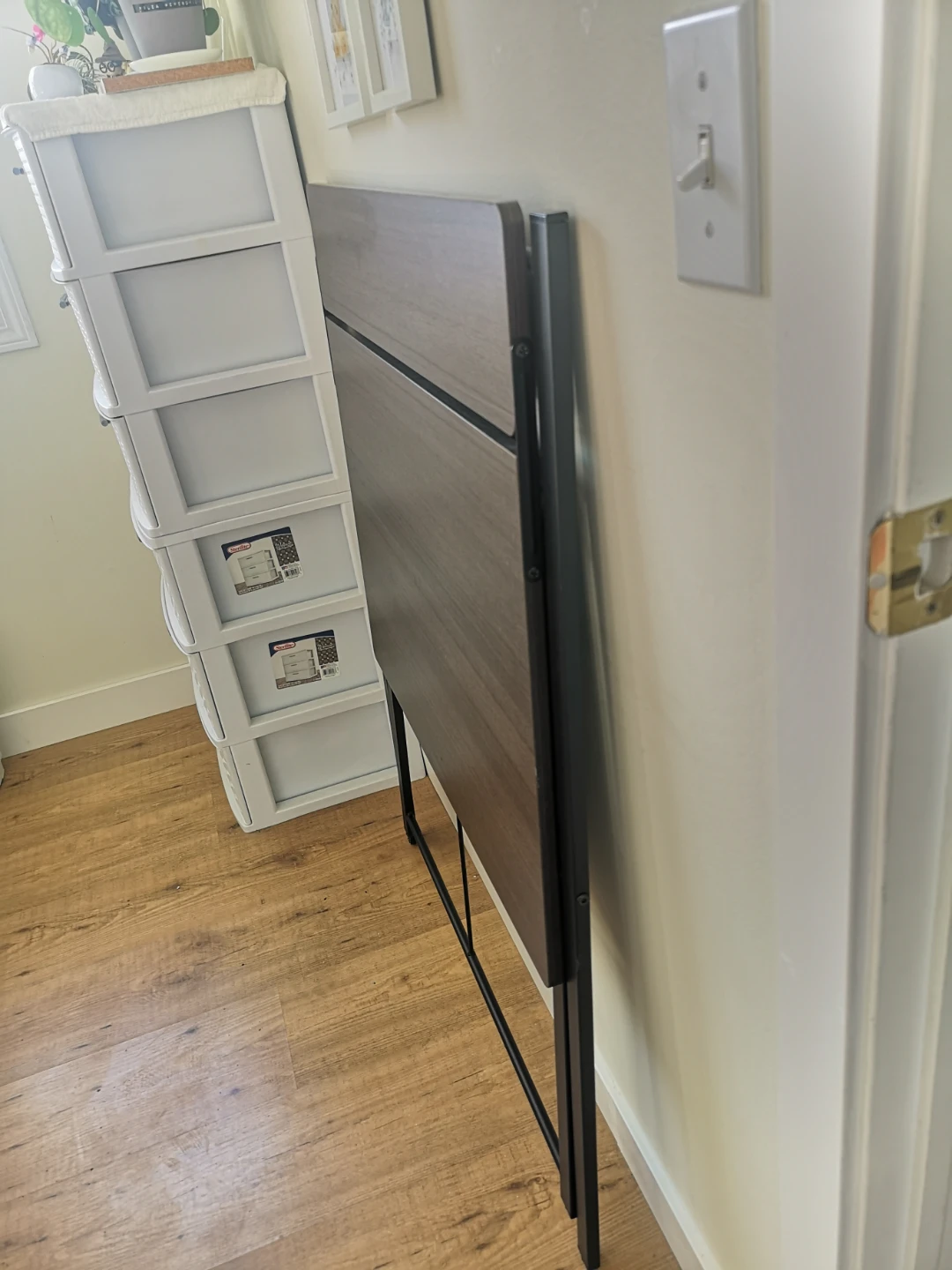 Folding Desk with Top Shelf - photo 4