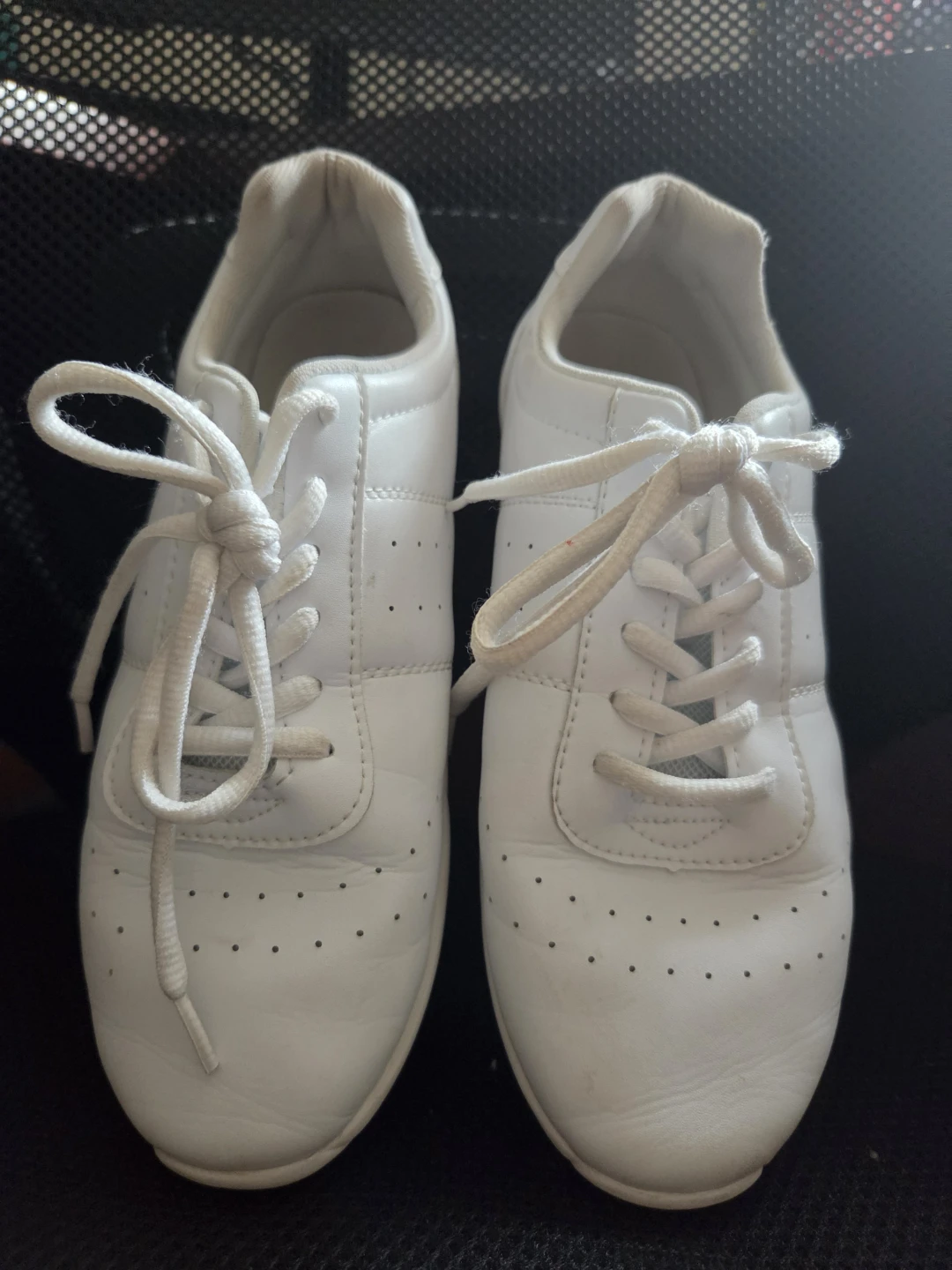 White Leather Cheerleading Shoes
