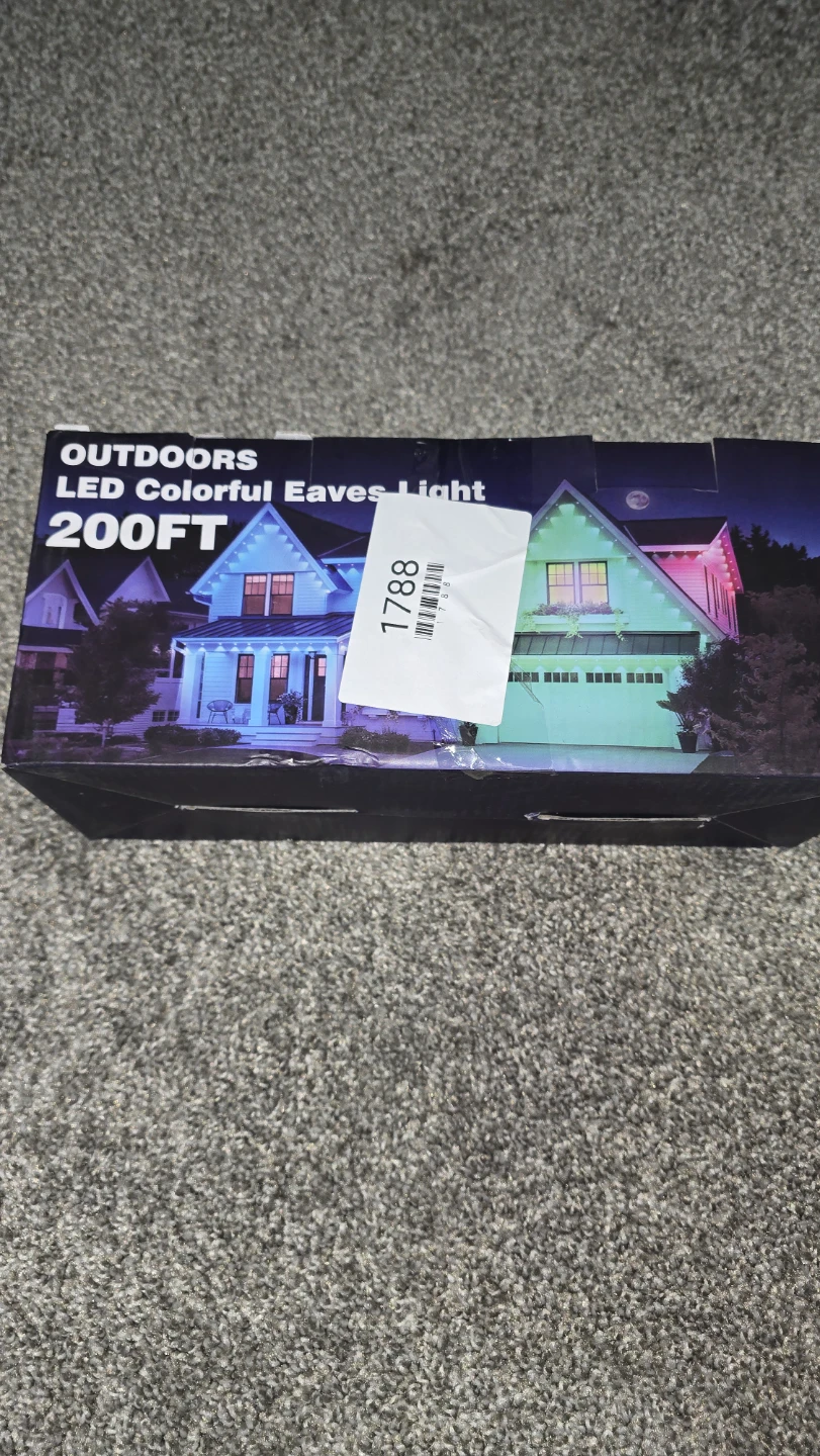 Outdoor led colorful eaves light
