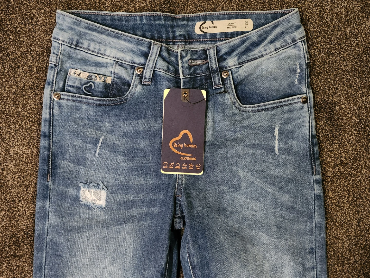 Being Human Women's Skinny Jeans Size 26 XS 🏈 - photo 3