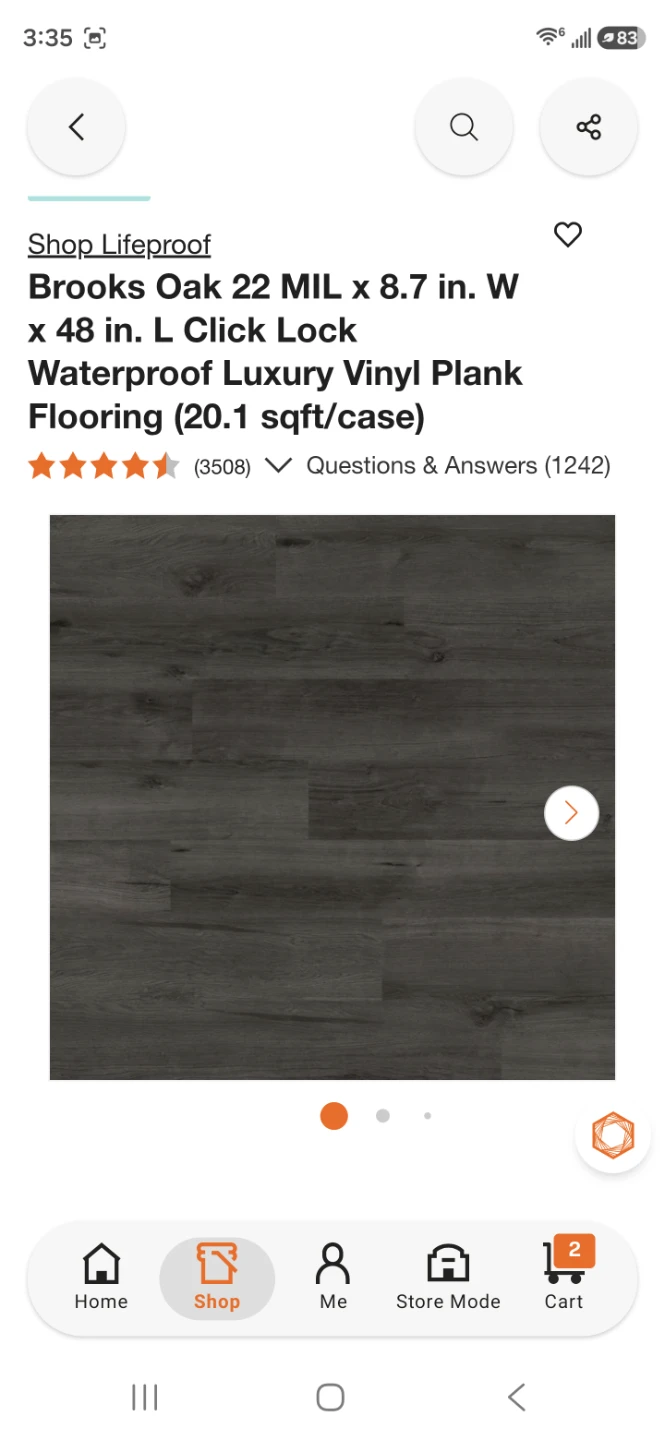 LifeProof Brooks Oak Vinyl Plank Flooring
