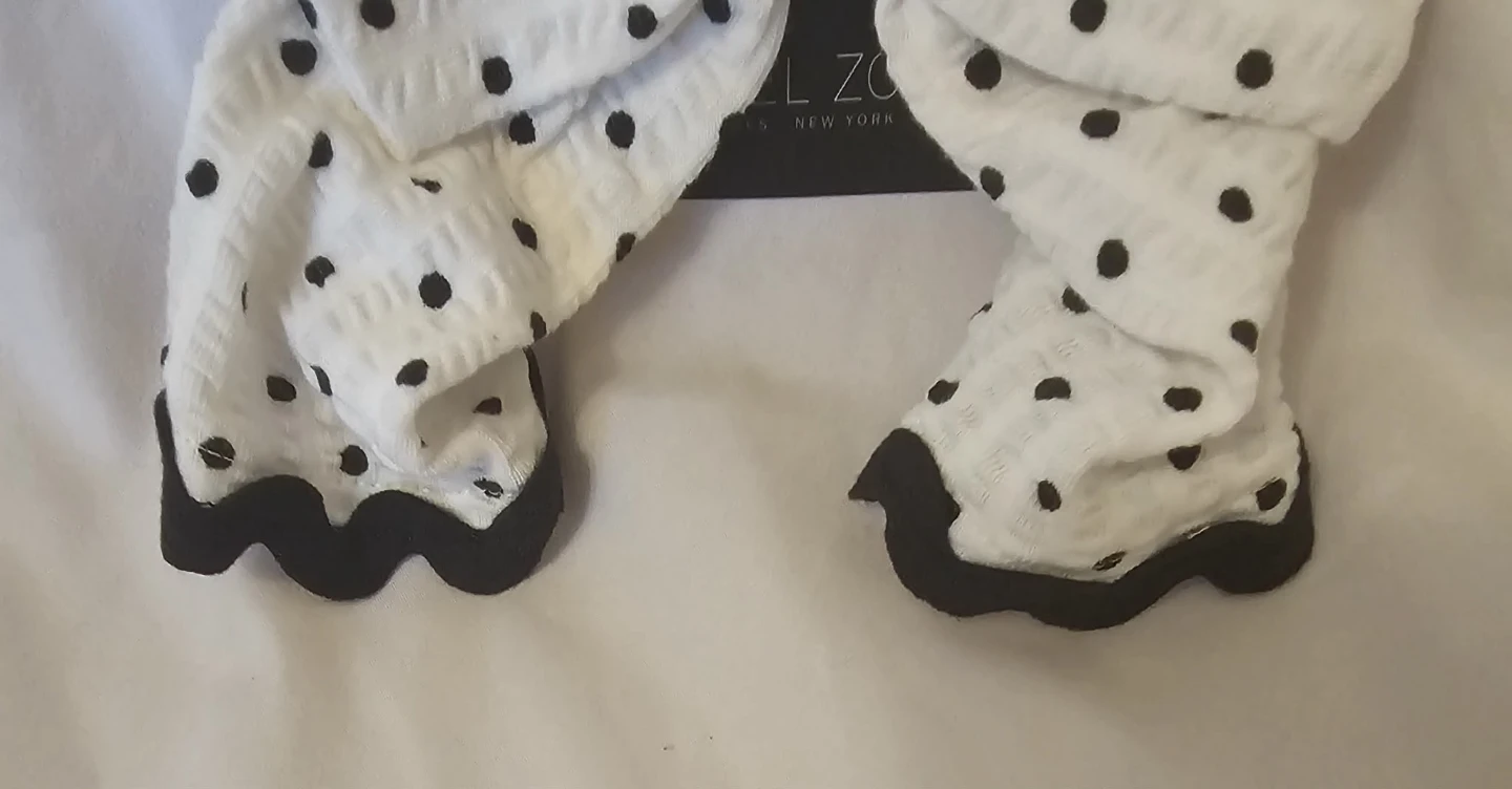 White and Black Rachel Zoe Girl's Toddler Bow Hair Clip - photo 4