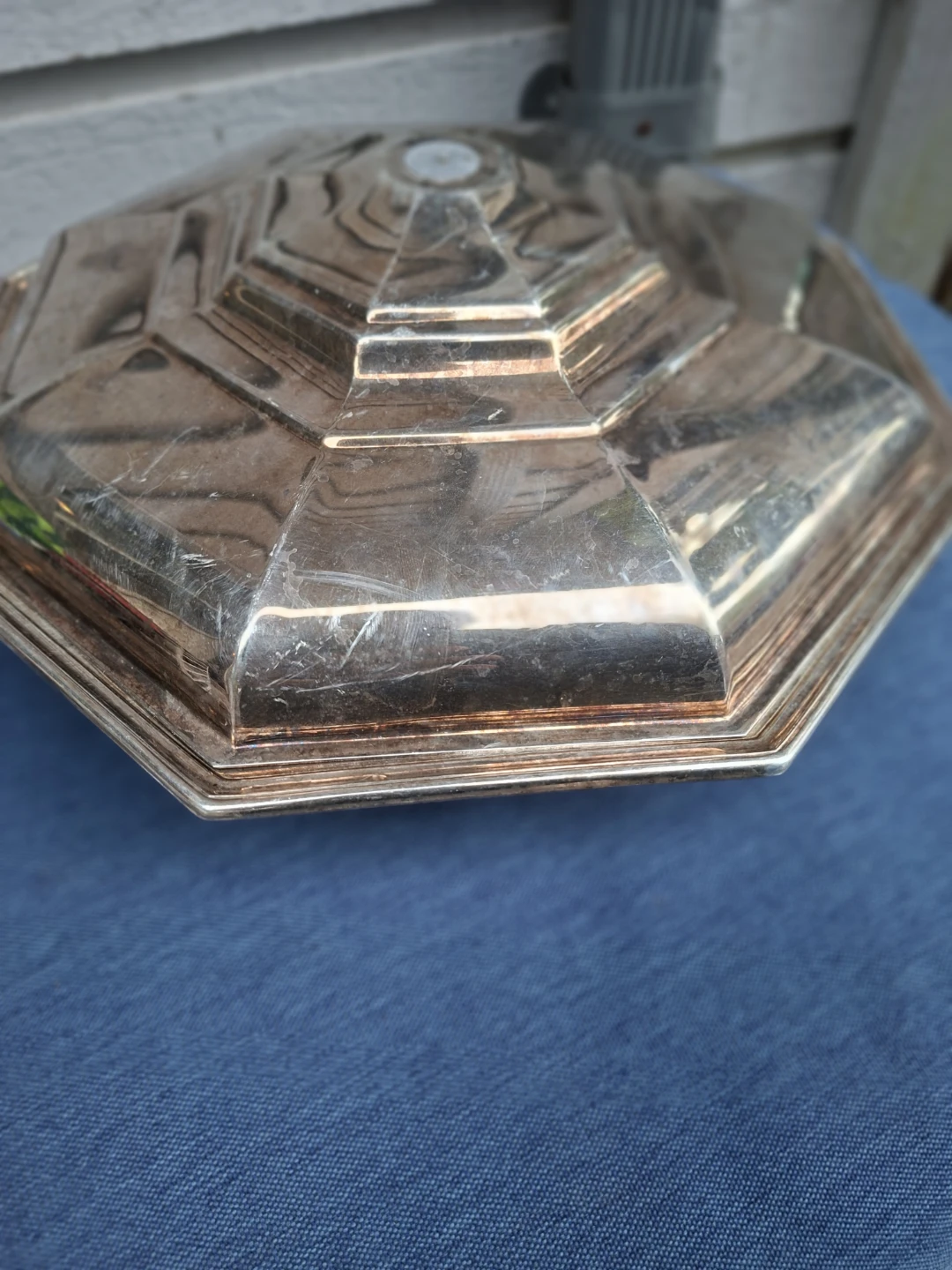 Vintage Silver Plated Brass Serving Dish - photo 4