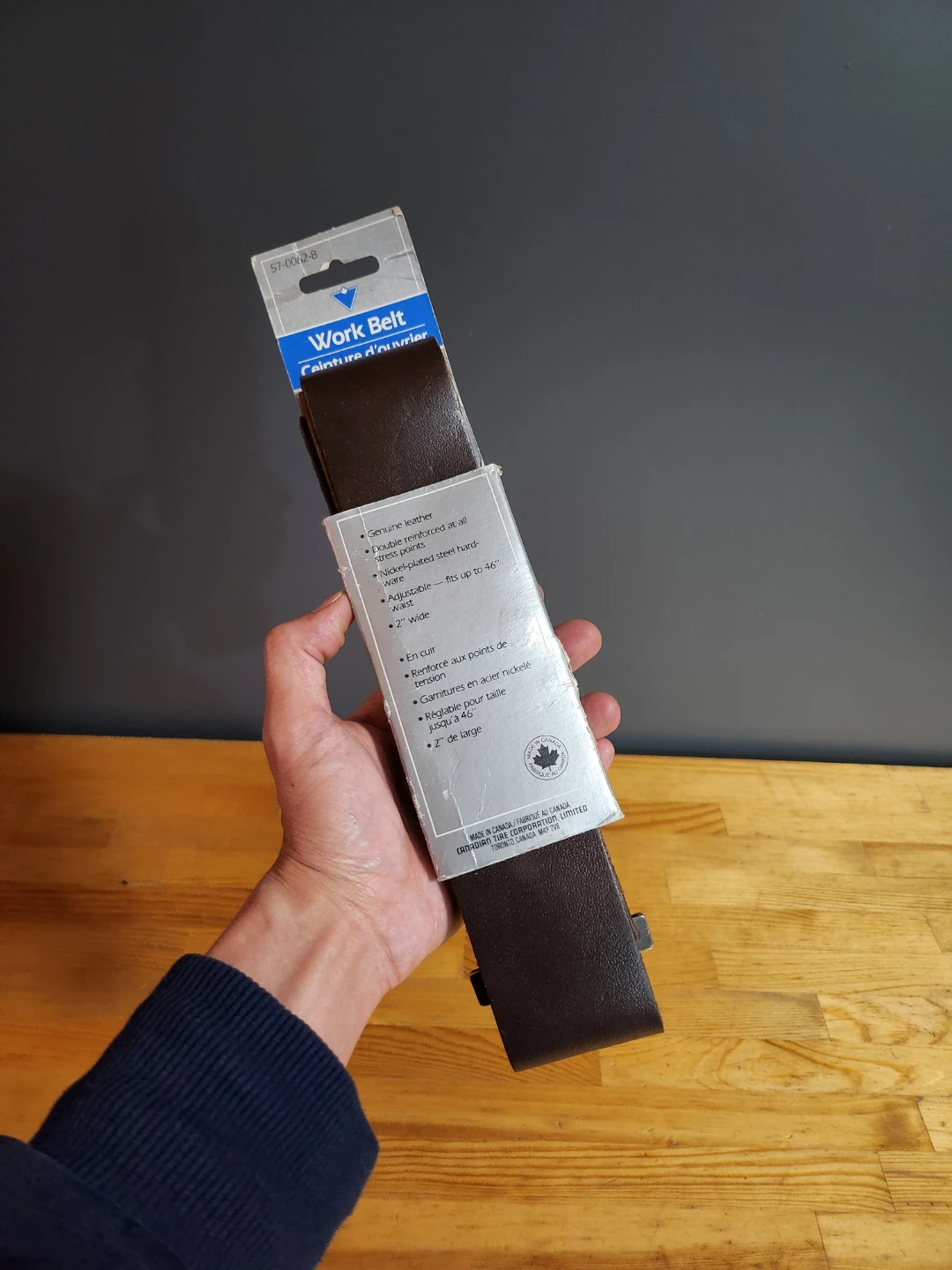 Canadian Tire Genuine Leather Work Belt- (46" Waist) 🏈 - photo 5