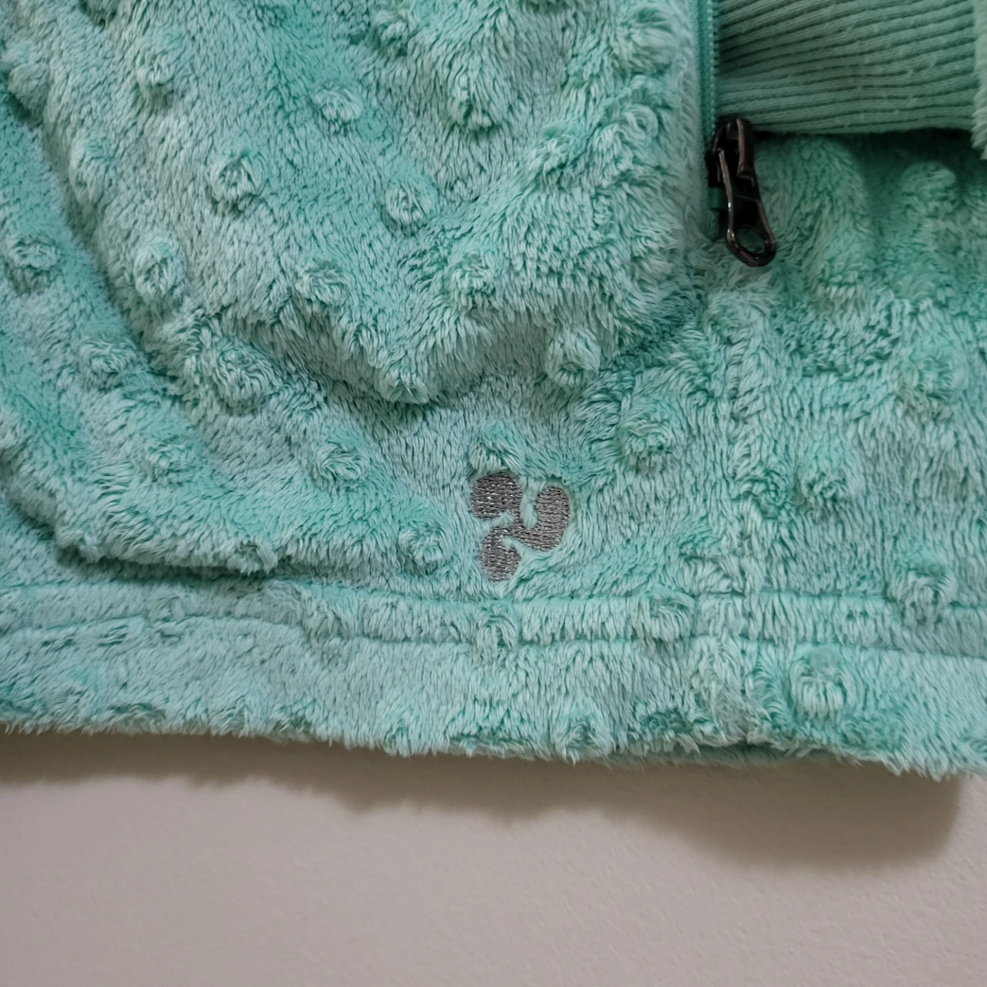 Triple Flip Mint Dot Minky Zip-Up Hoodie Jacket (12-14Y) - photo 5