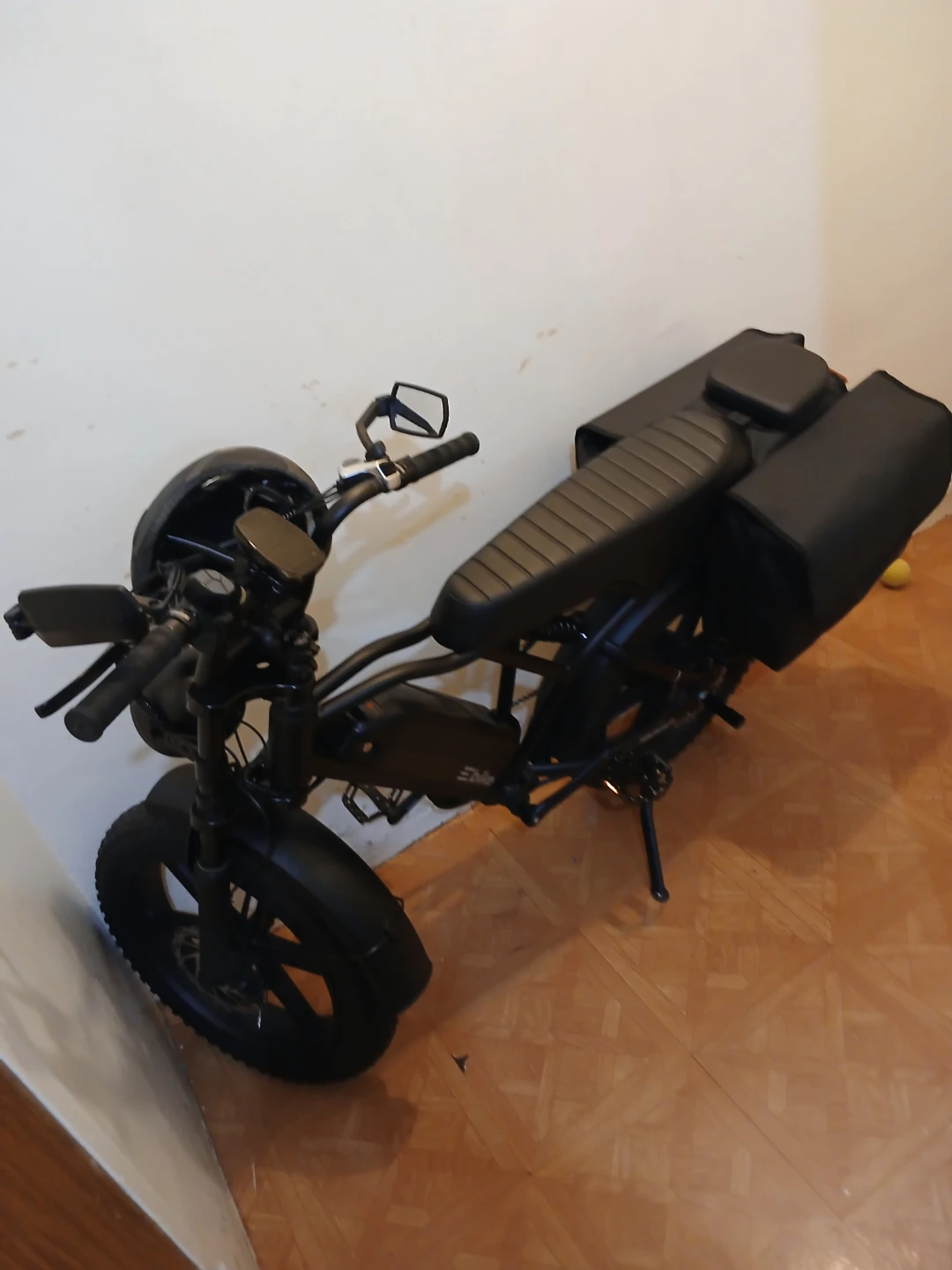 Black Electric Bike with Saddlebags - photo 2