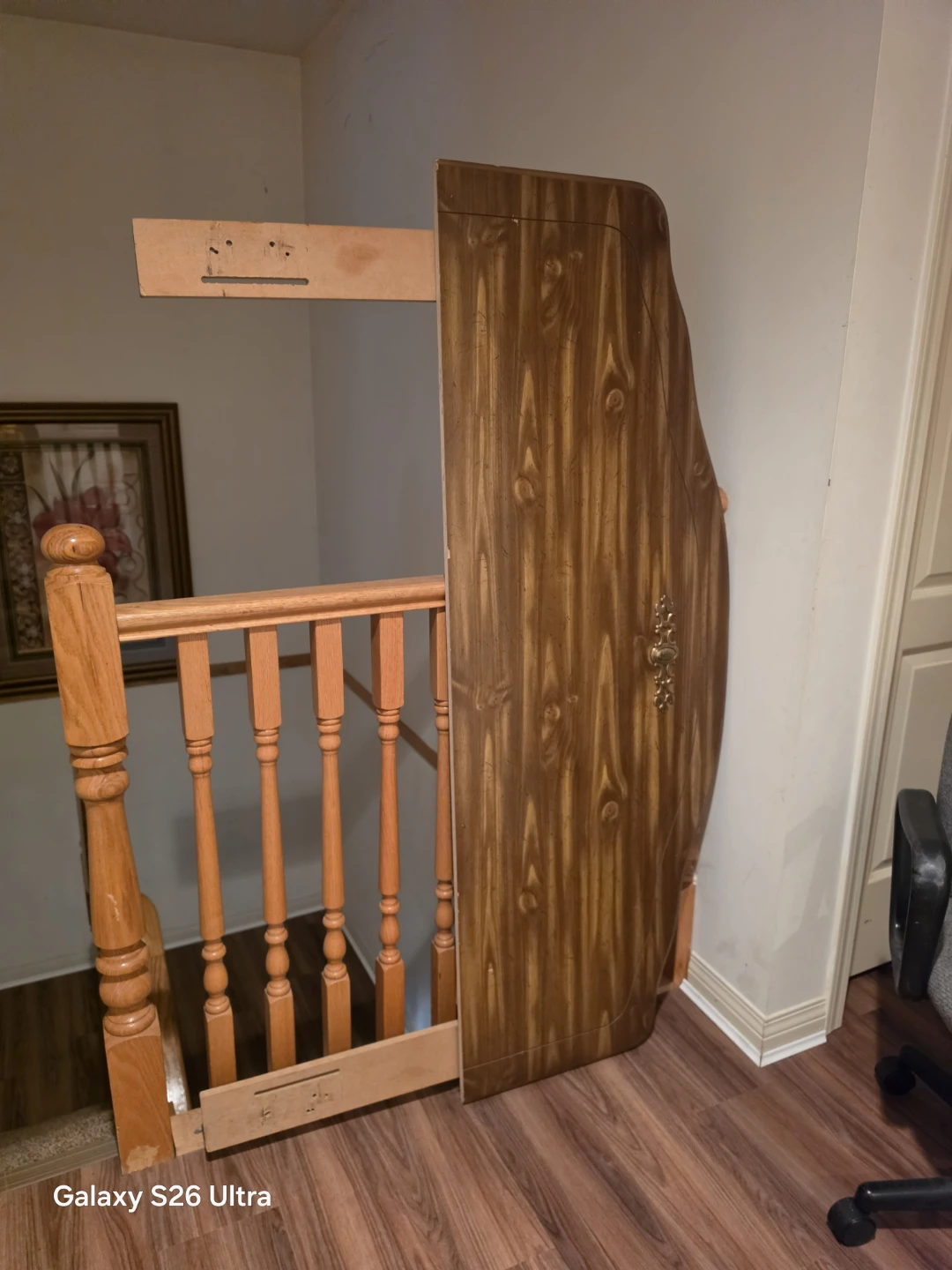 Custom Wooden double  bed head board - photo 2