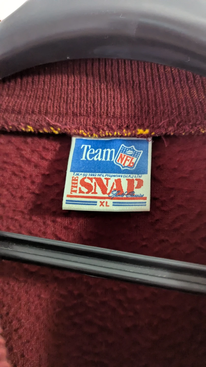Vintage NFL Washington Redskins Fleece Sweatshirt - photo 5