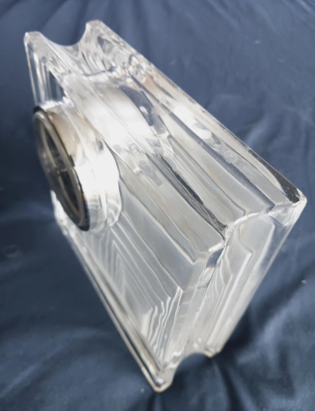 Today only! Vintage Daum France Crystal Glass Quartz Clock - photo 2