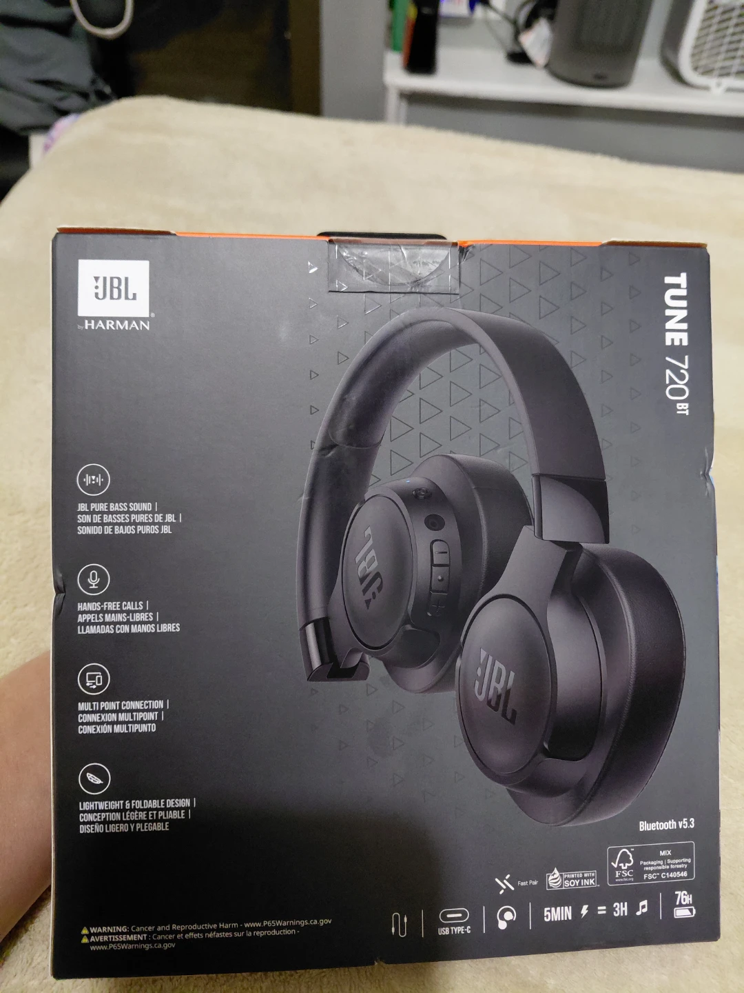 JBL Tune 720BT Wireless Over-Ear Headphones - photo 2