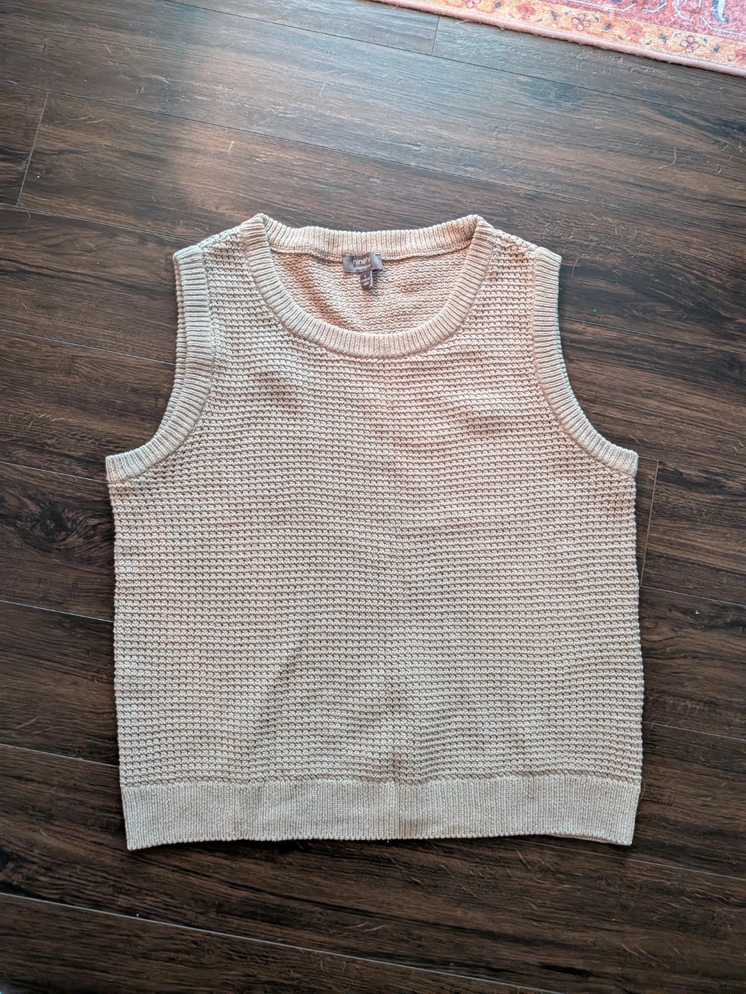 Ninety Clothing Co. Beige Knit Vest