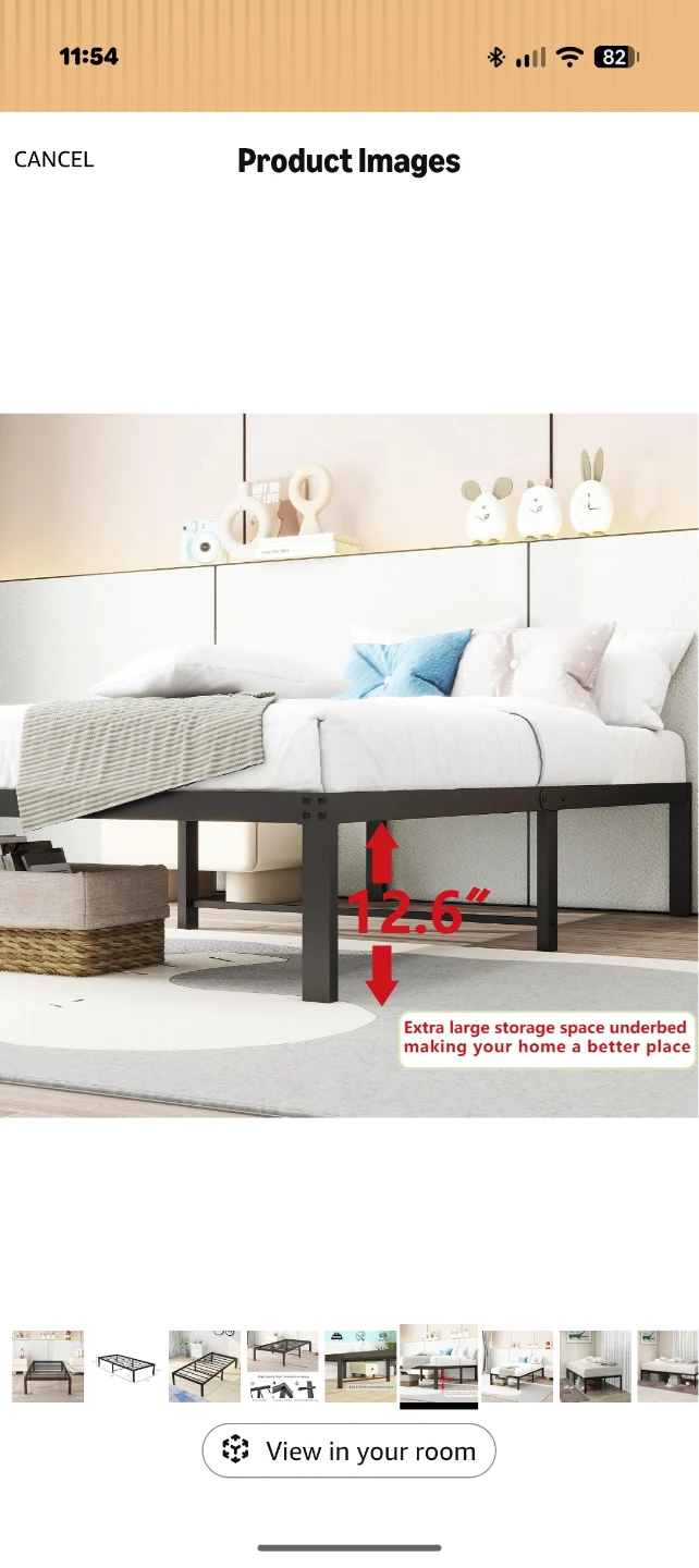 DUMEE Twin Size Metal Bed Frame - photo 4