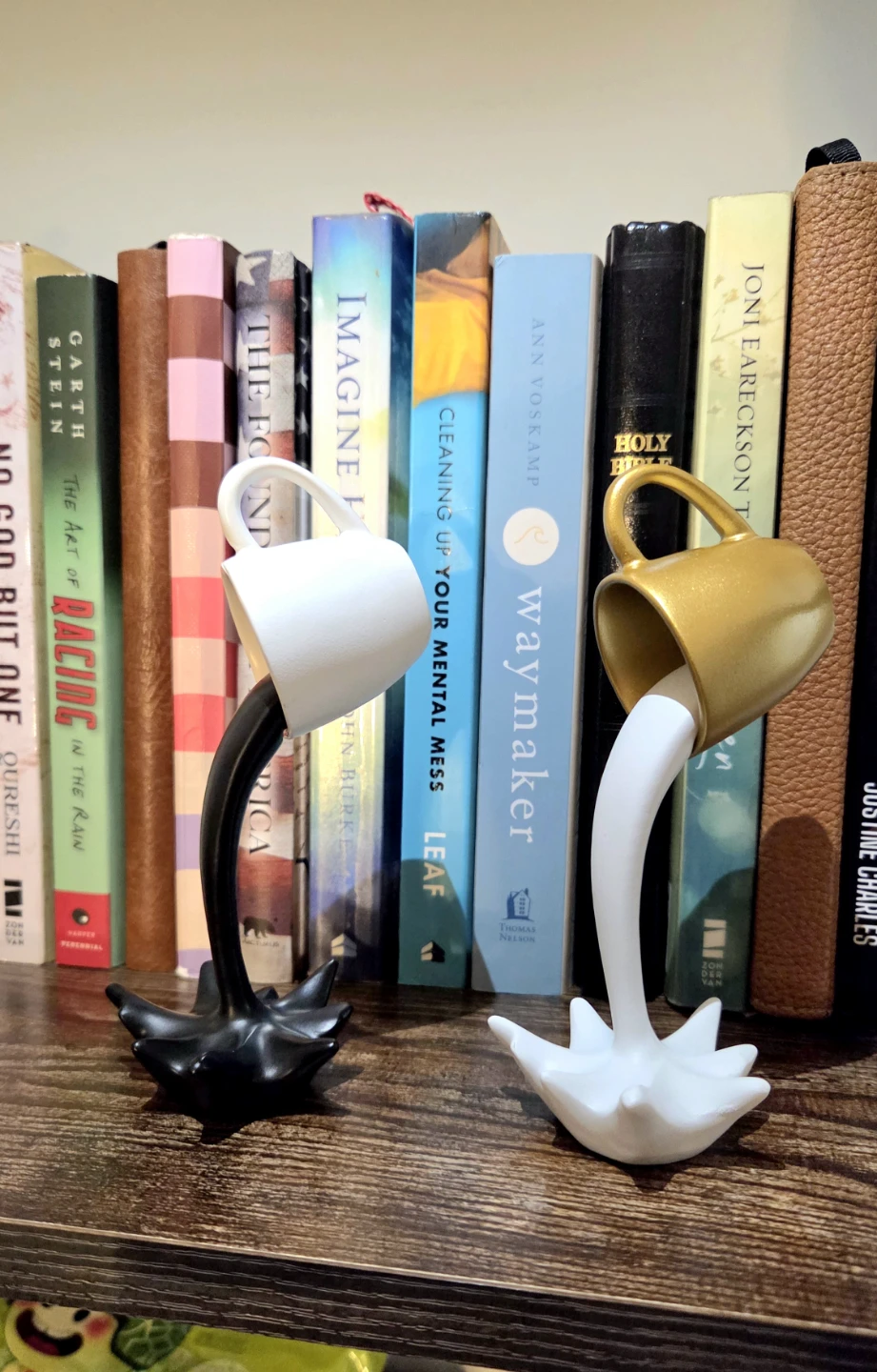 Coffee Cup Sculptures Display Decor – Set of 2 *new