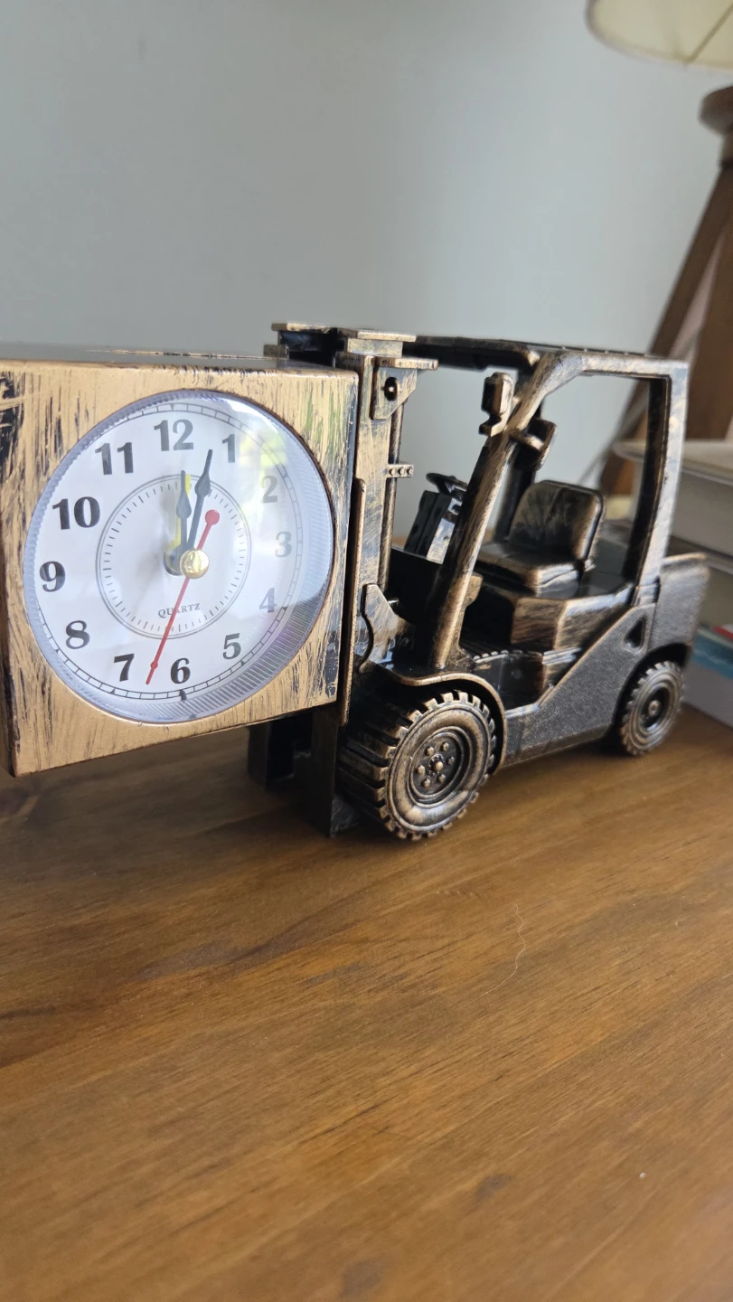 Forklift Alarm Clock – Bronze Finish *new