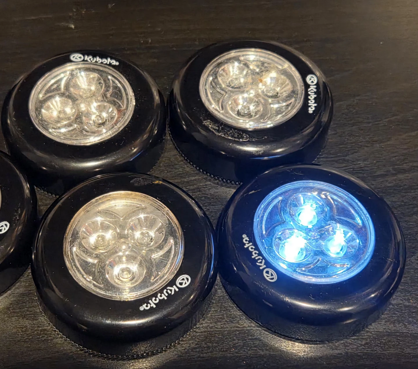 Set of 4 Kubota LED Puck Lights