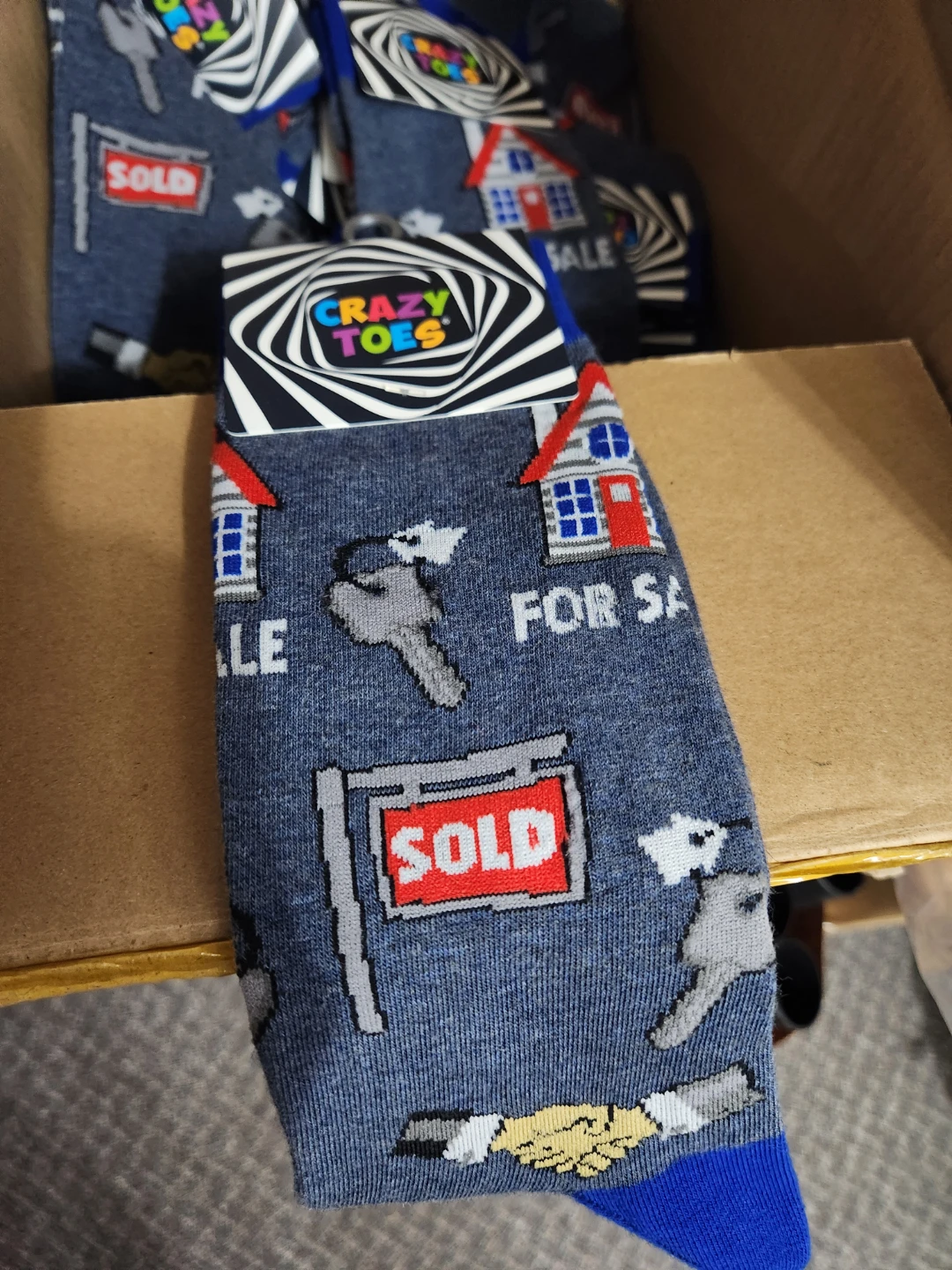 Crazy Toes Novelty Real Estate Socks - photo 2