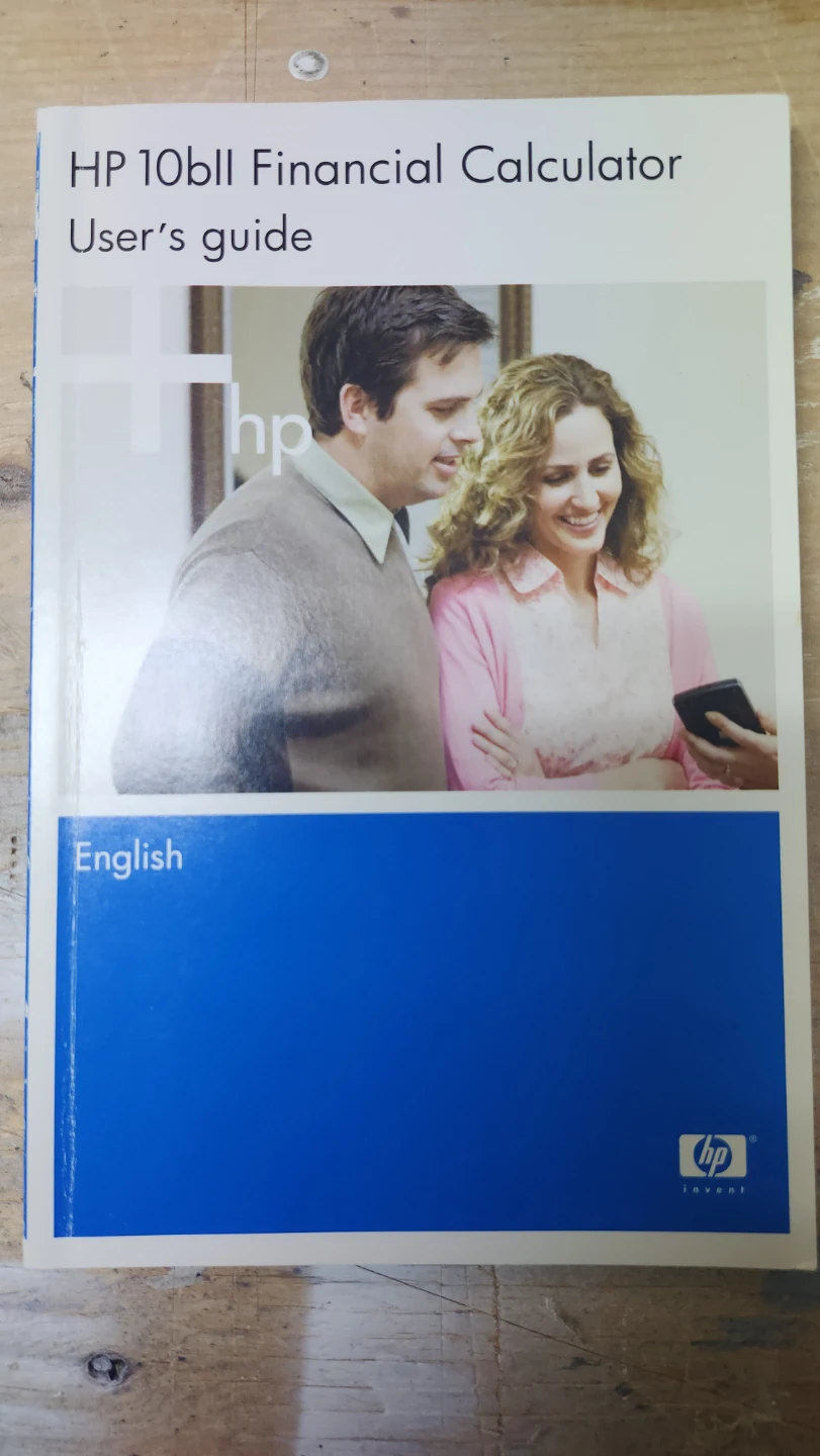 HP 10bII Financial Calculator with Case and Manual - photo 3
