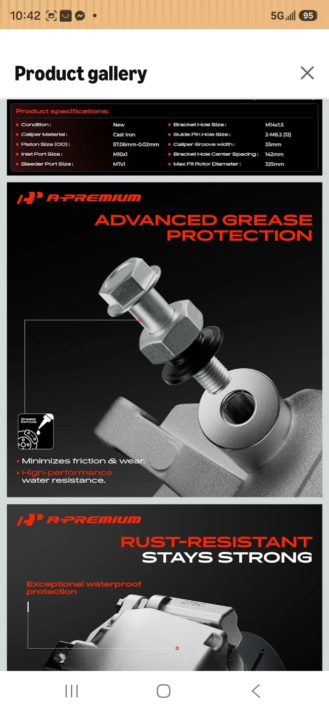 A-Premium Brake Caliper for Nissan - photo 4