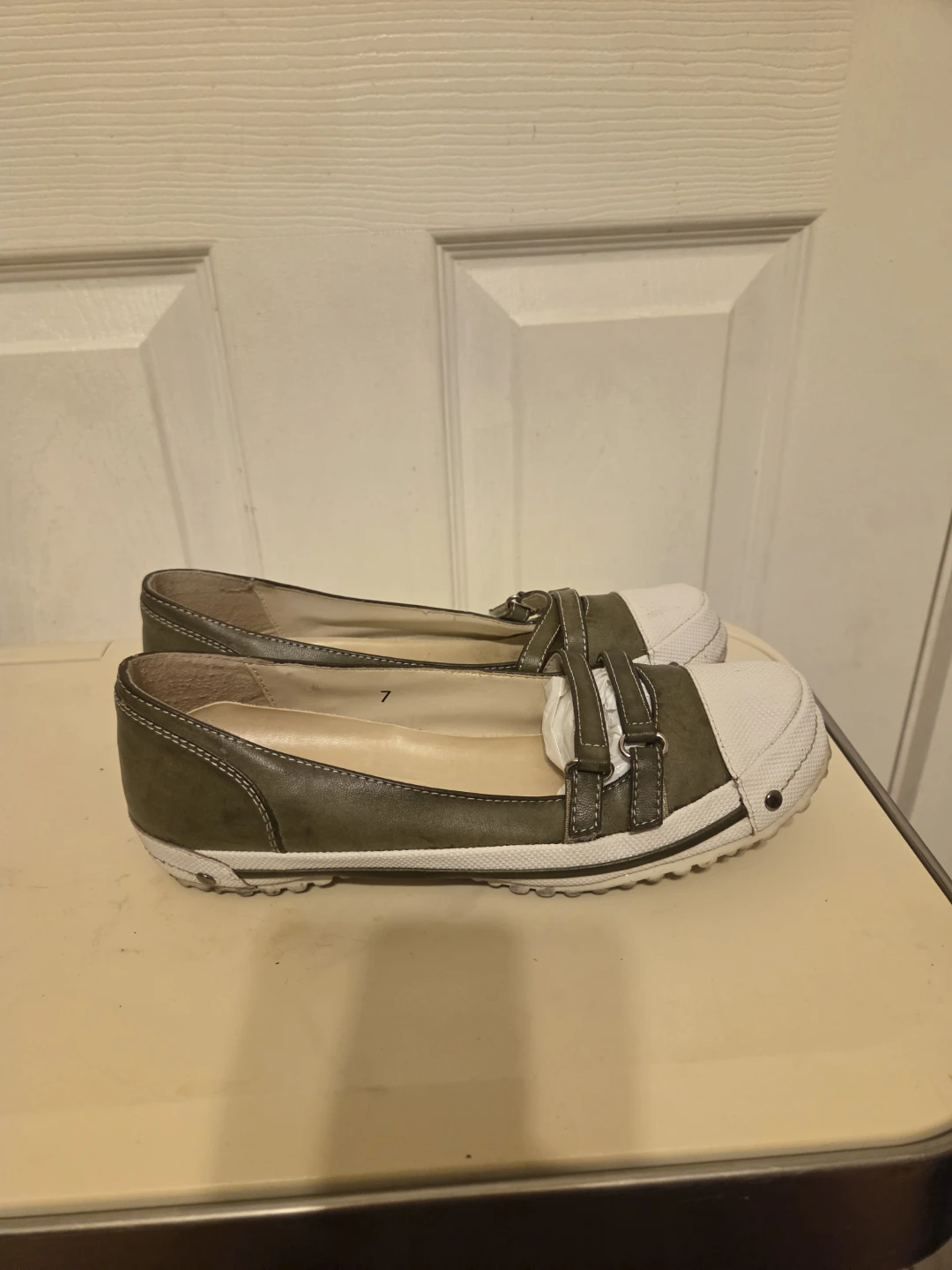 Smac 21 Olive Green Flat Shoes - photo 2