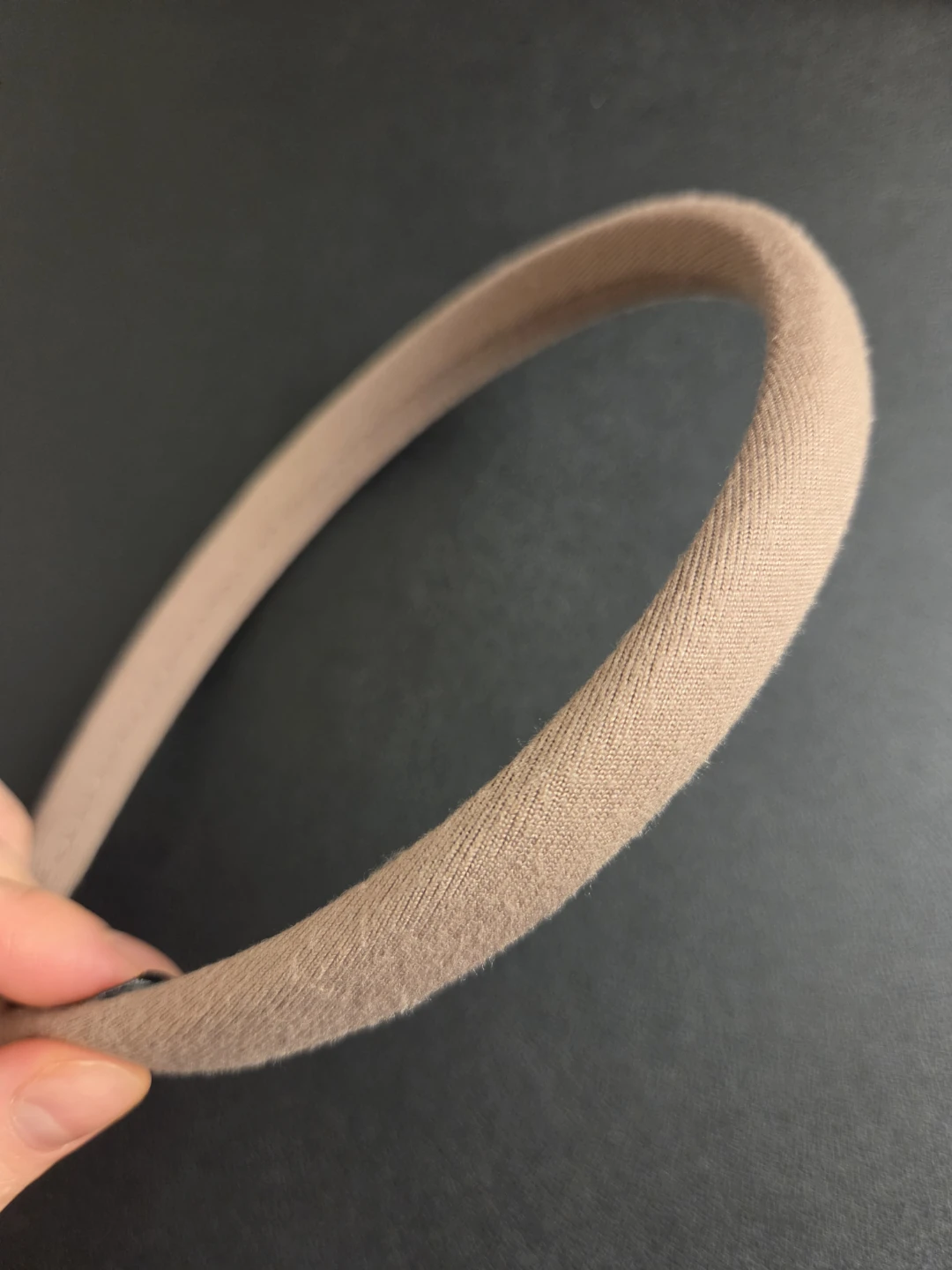 Beige Fabric Headband 🏈 - photo 2