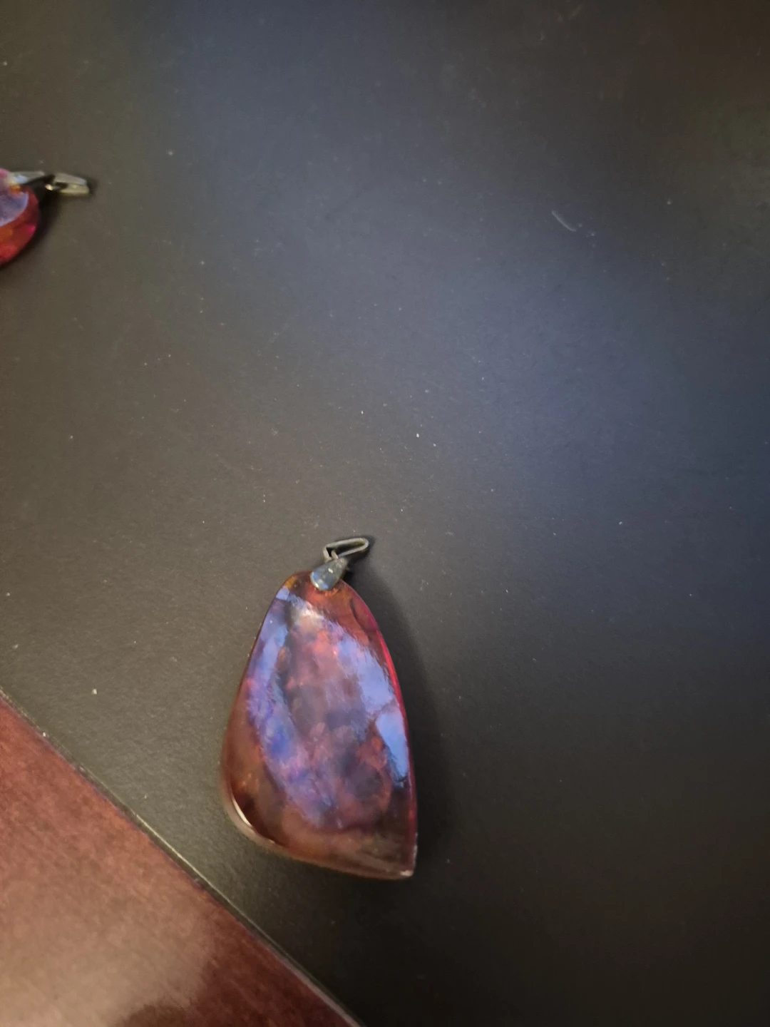 Amber Teardrop Pendant