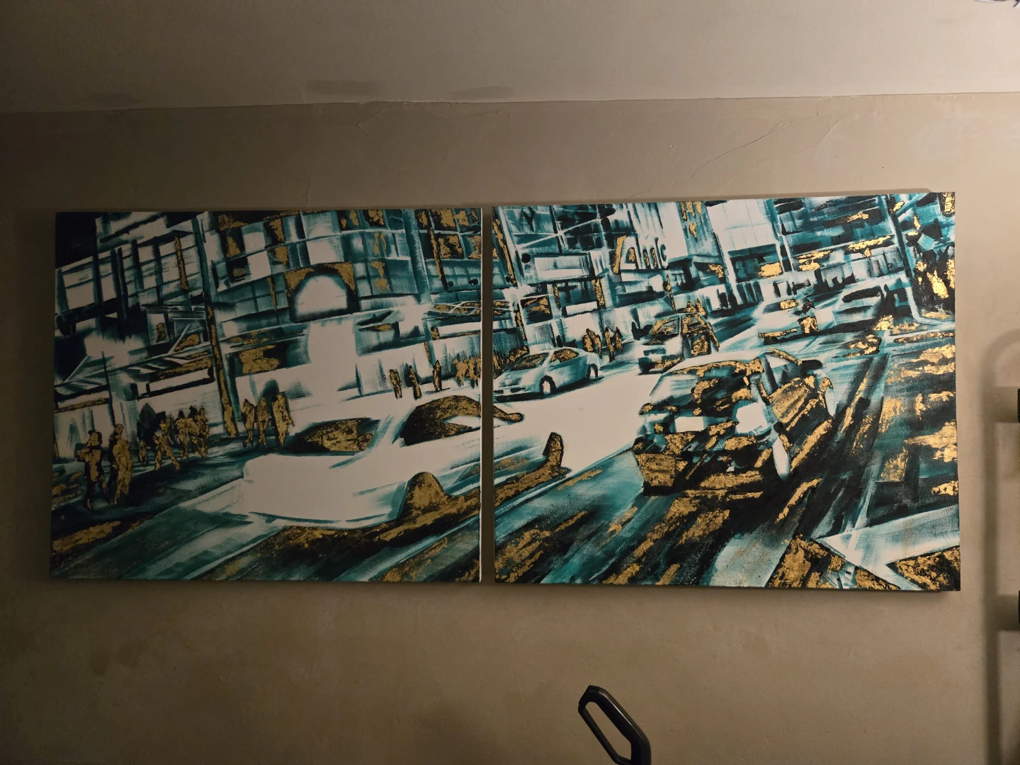 Real Gold + Oil Painting 2016 Yonge and Dundas - photo 4