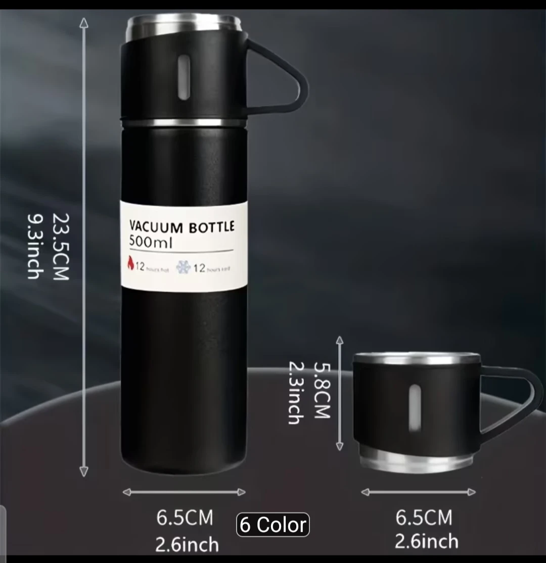 500ml Vacuum Bottle and Mug Set