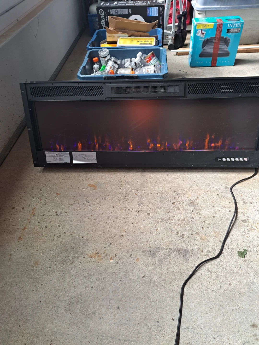 Continental CEFL60FH-1 Electric Fireplace