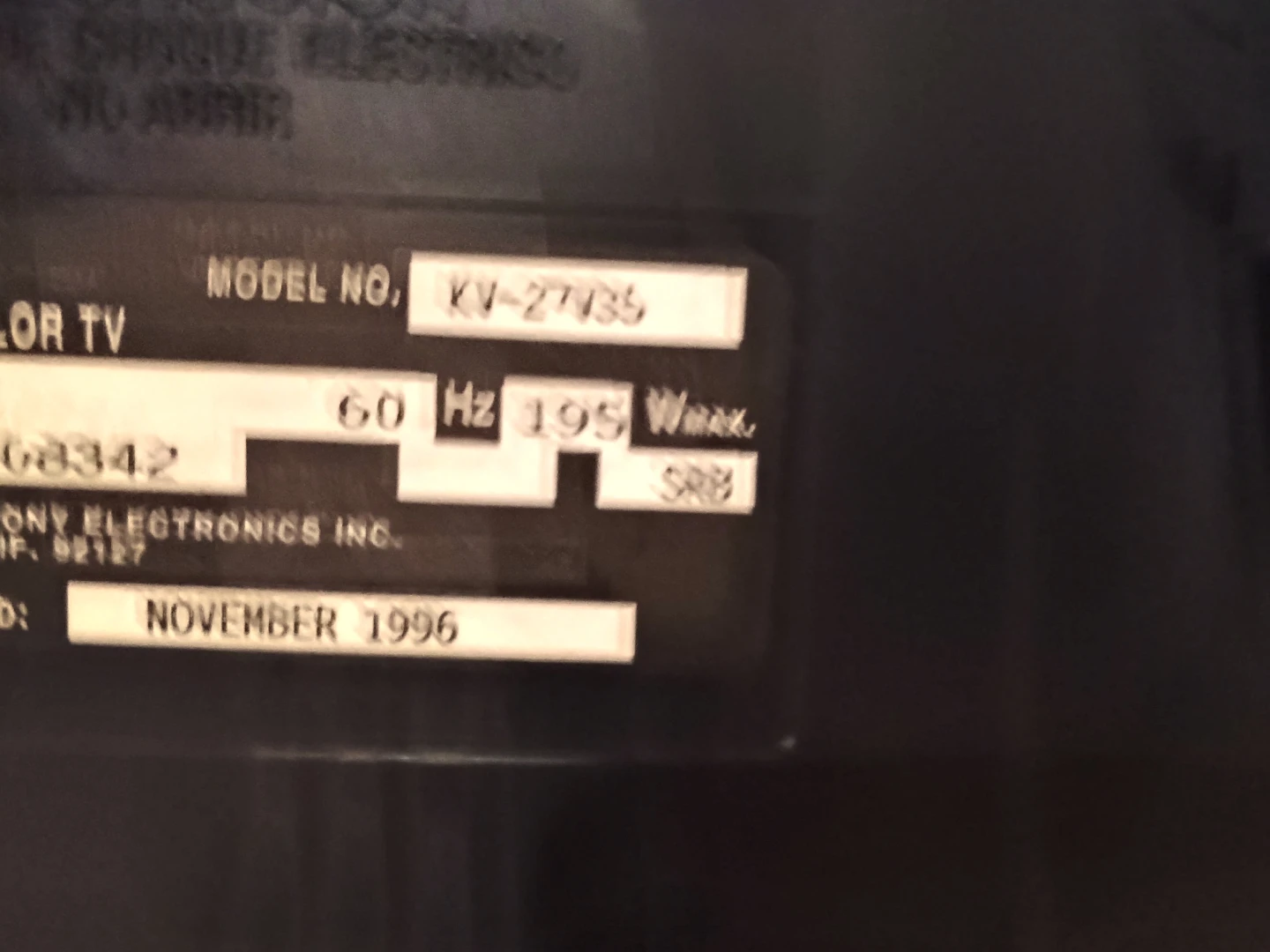 Sony Trinitron Color TV KV-32FS13 - photo 3