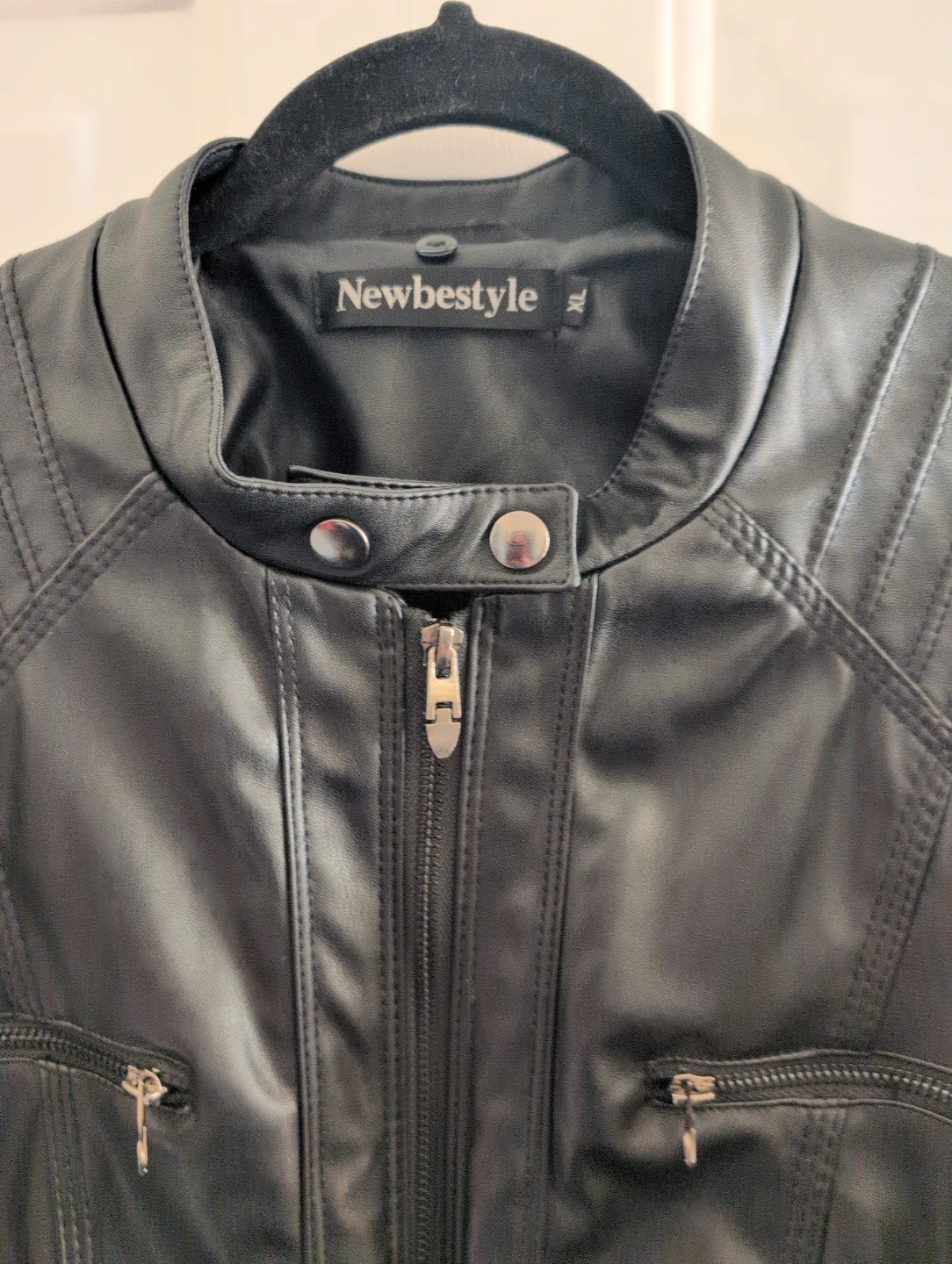 Newbestyle Black Faux Leather Jacket - photo 3