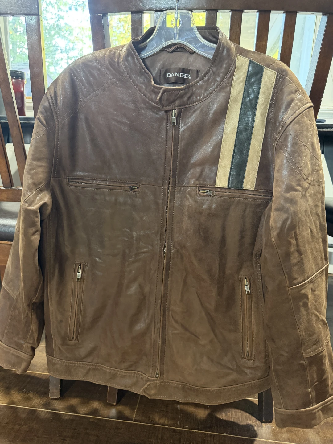 Danier Men's Leather Jacket Brown Size XL - photo 3