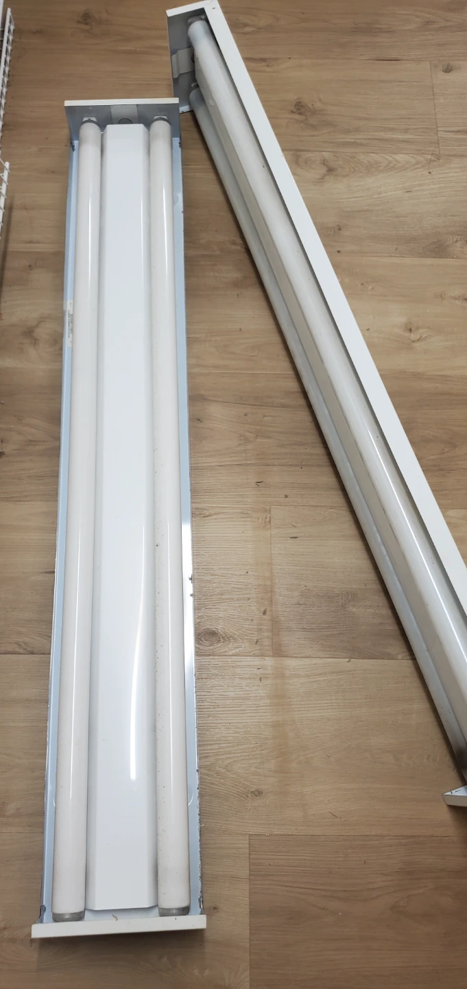 Two Lithonia Lighting Fluorescent Shop Lights - photo 3