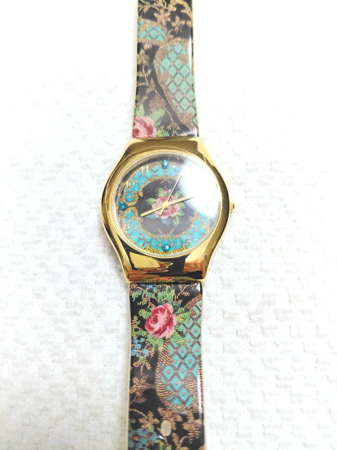 Michal Negrin Watch with Floral & Peacock Design - photo 2