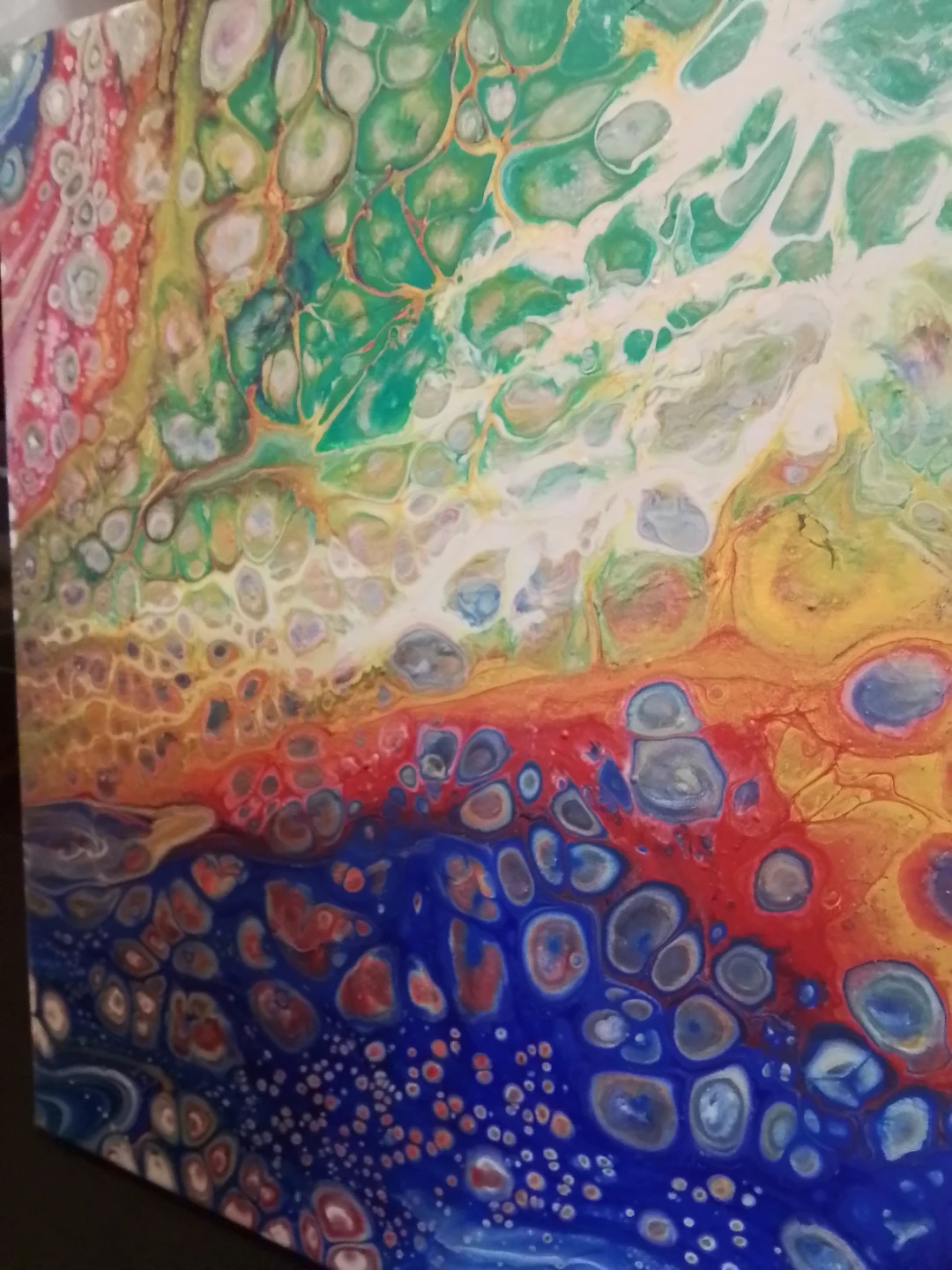 Abstract Acrylic Pour Canvas Art - photo 2