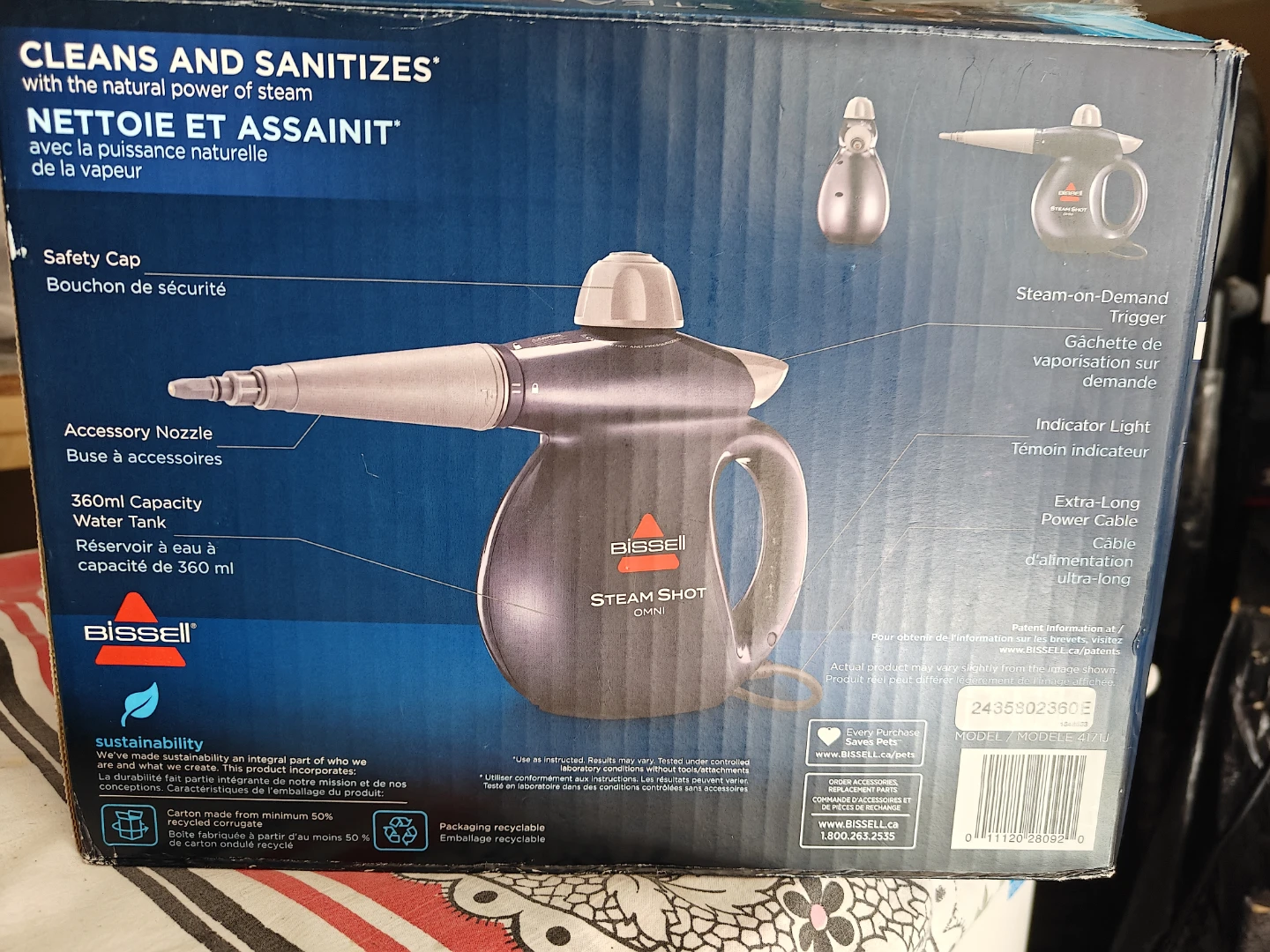 Bissell Steam Shot Omni Handheld Steam Cleaner