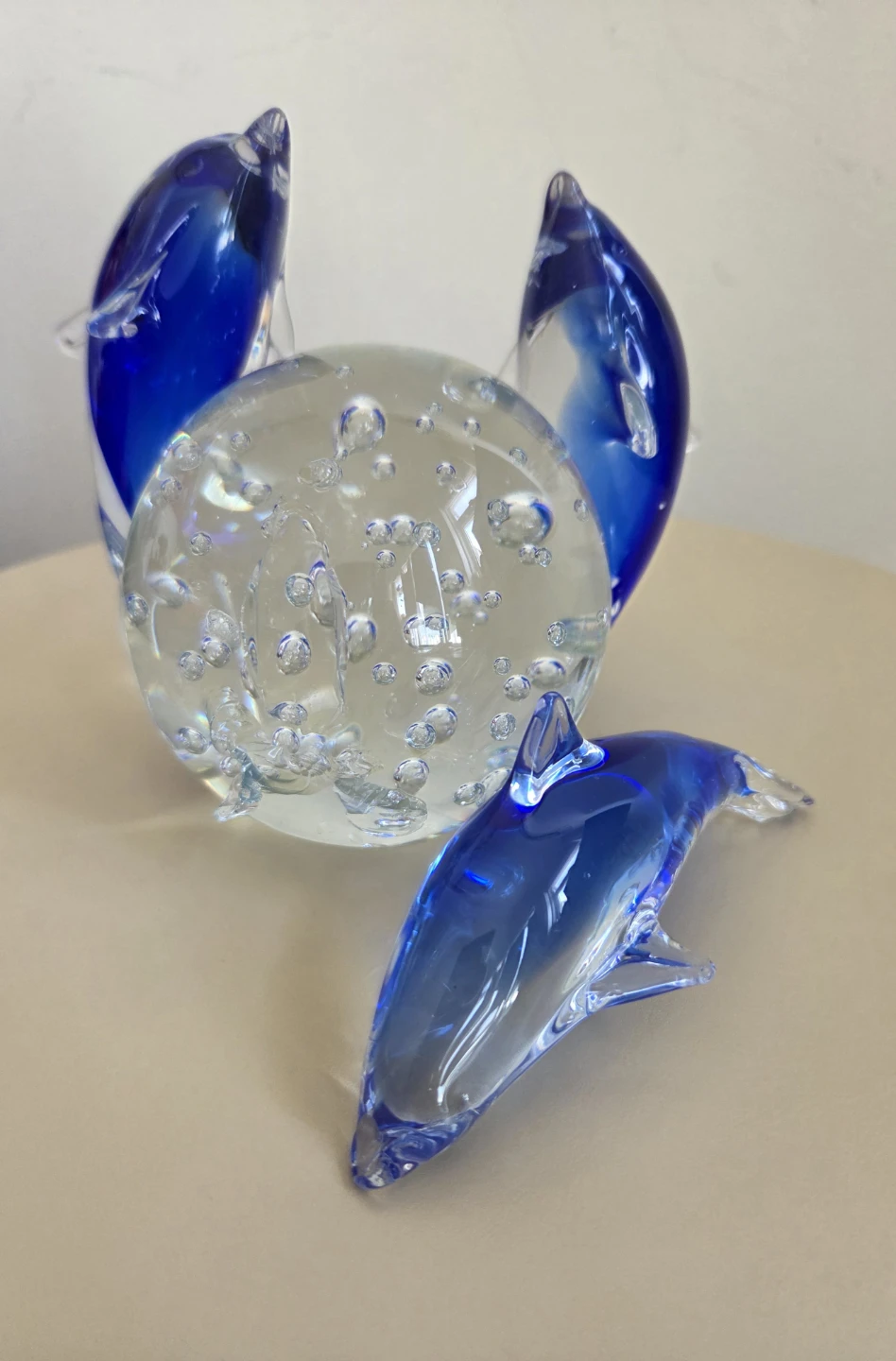 Glass Dolphins Ornament