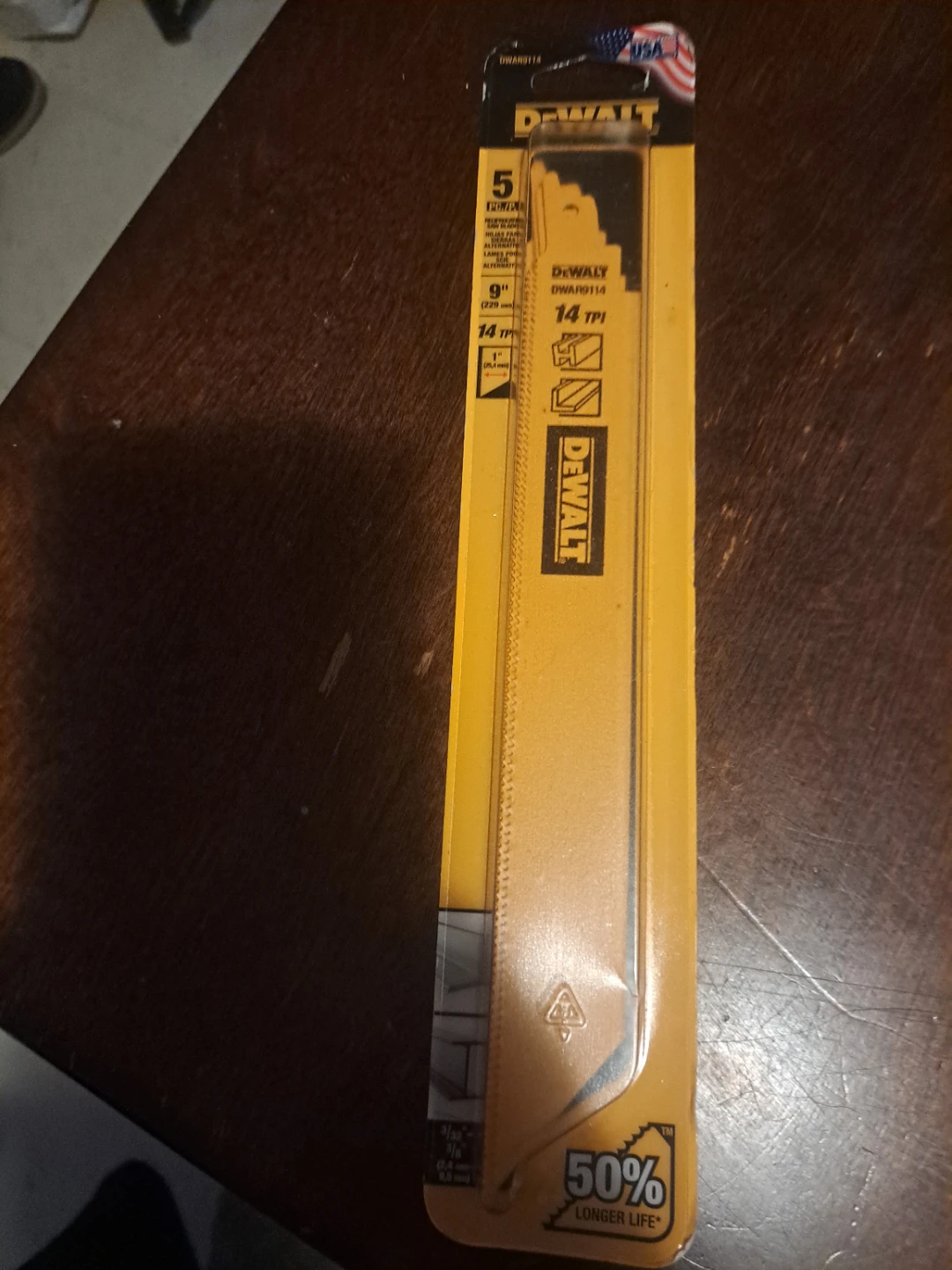 DeWalt 9 inch Reciprocating Saw Blades, 5 Pack