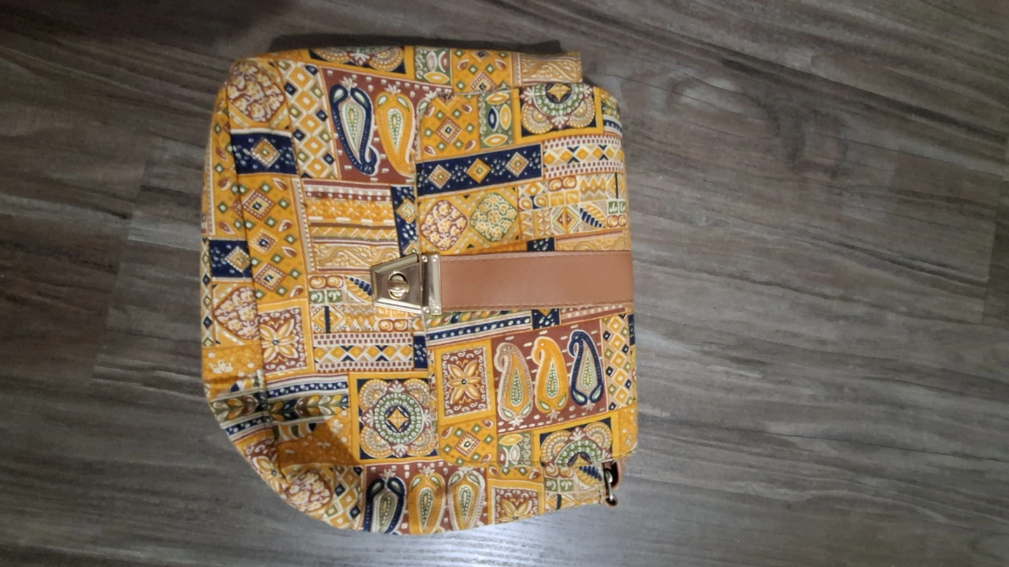 KBF Patterned Shoulder Bag and Red Tote Set - photo 4