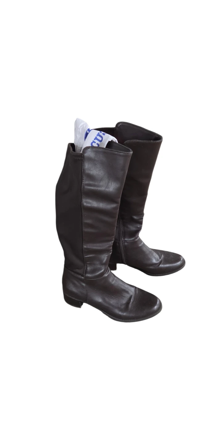 Dark Brown Knee-High Boots