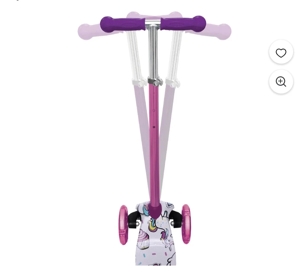 Kids Unicorn 3-Wheel LED Scooter - photo 2