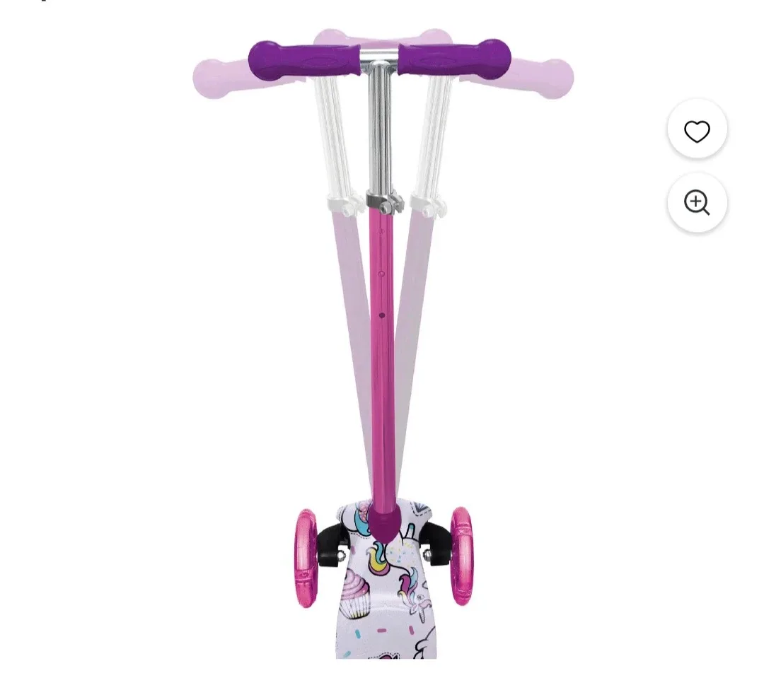 Kids Unicorn 3-Wheel LED Scooter - photo 2